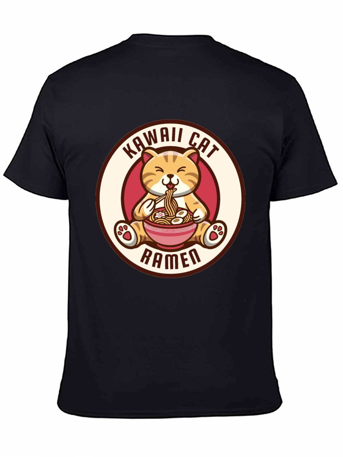 Kawaii Cat Ramen T-Shirt - Cute Anime Shirt