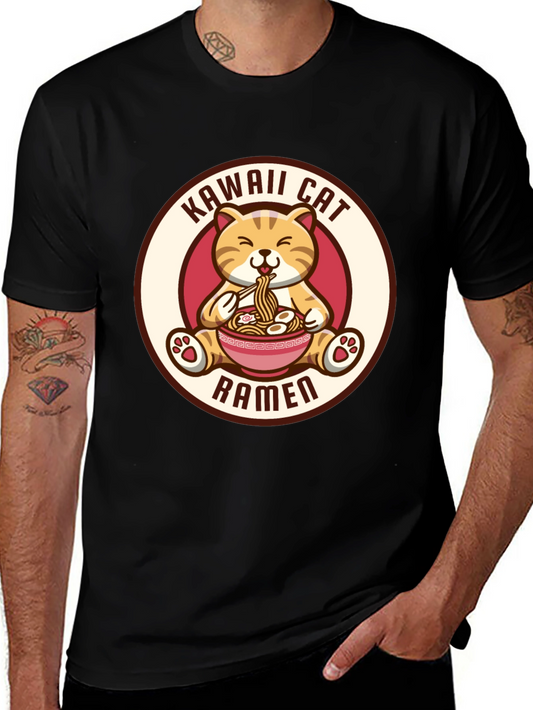 Kawaii Cat Ramen T-Shirt - Cute Anime Shirt