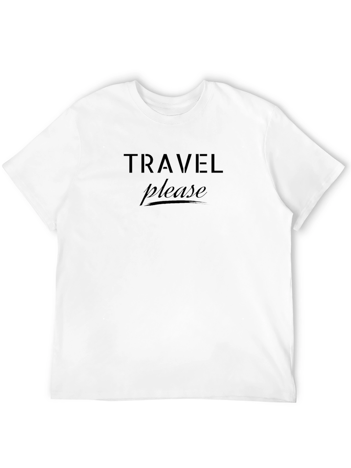 Travel Please Black T-Shirt