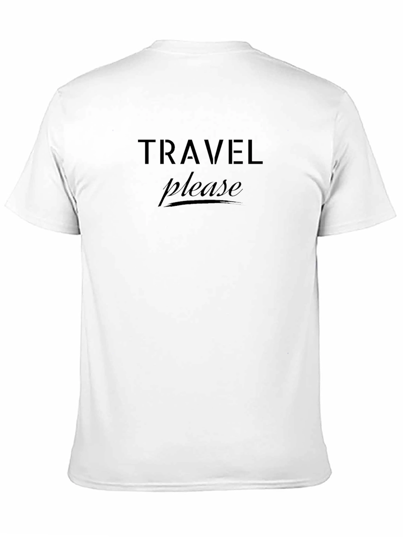 Travel Please Black T-Shirt