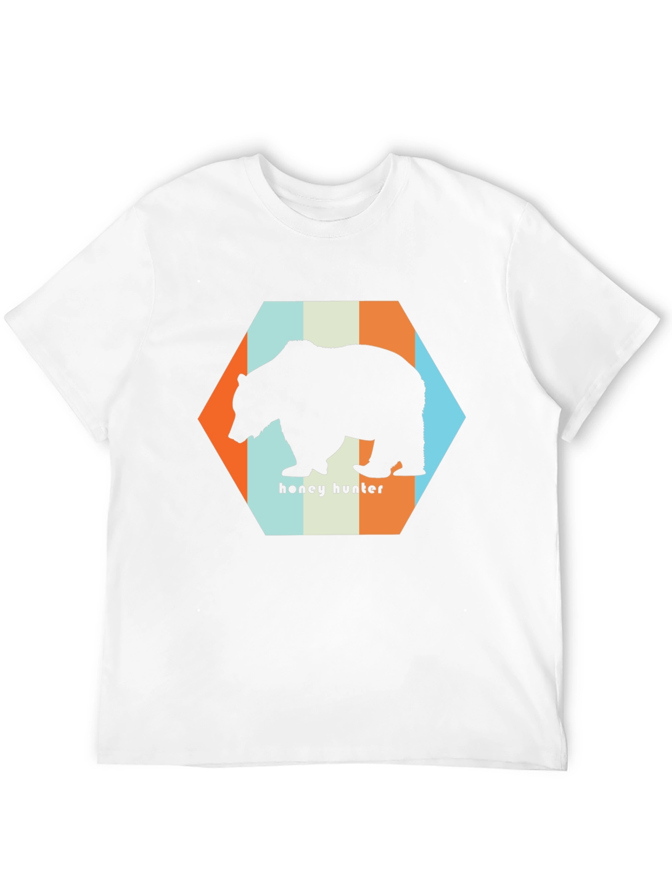 Honey Hunter Bear Graphic Tee - Black