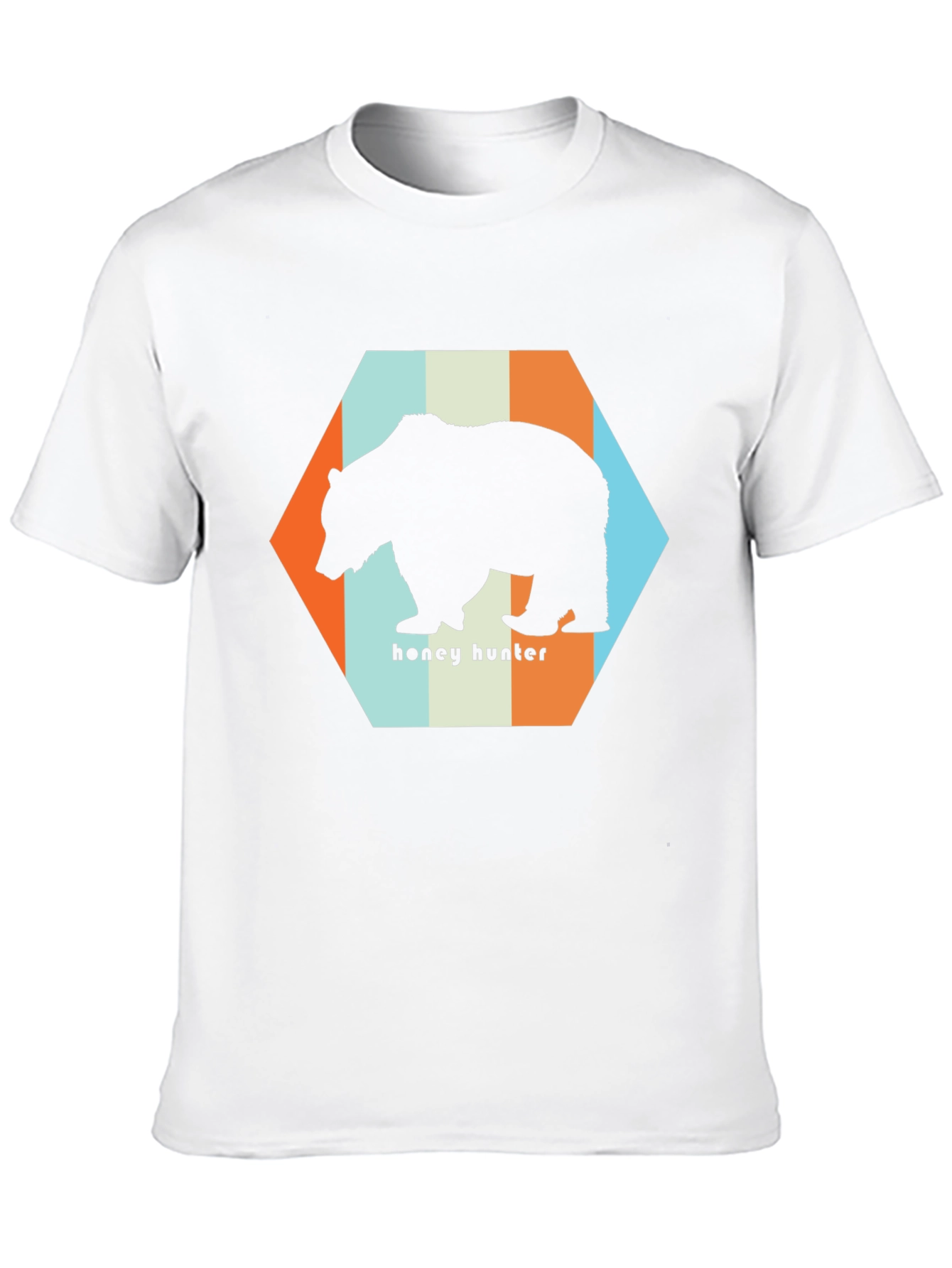 Honey Hunter Bear Graphic Tee - Black