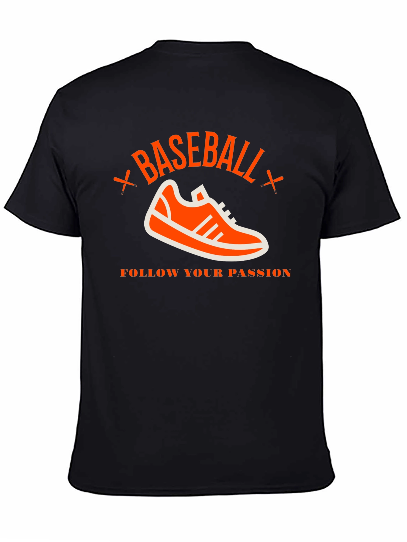Baseball Passion T-Shirt - Black Graphic Tee