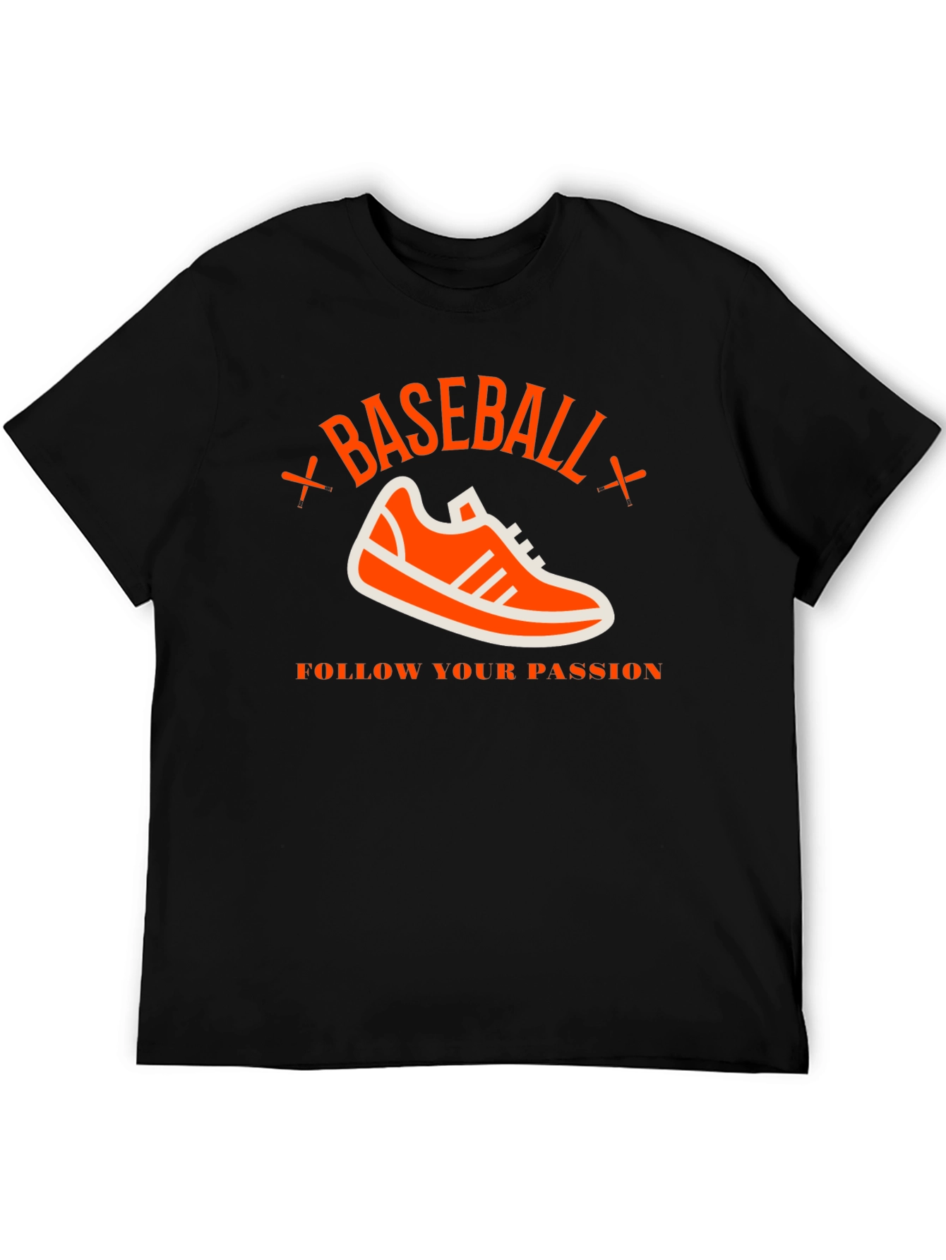 Baseball Passion T-Shirt - Black Graphic Tee