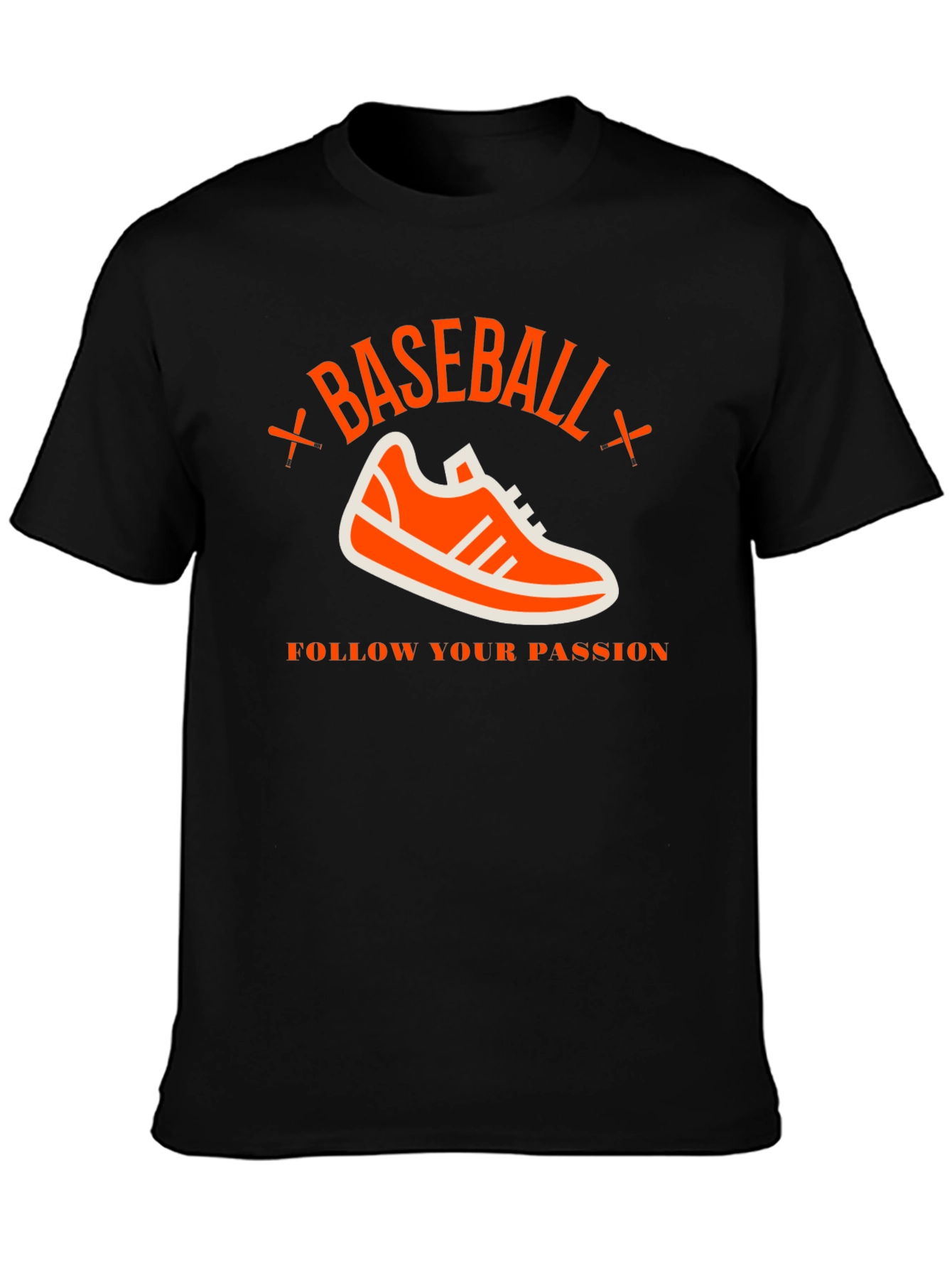 Baseball Passion T-Shirt - Black Graphic Tee