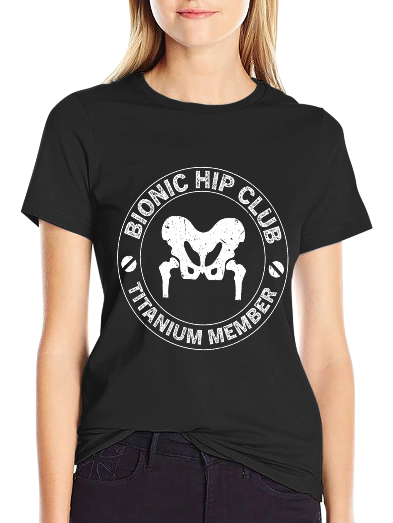 Bionic Hip Club Titanium Member Graphic T-Shirt