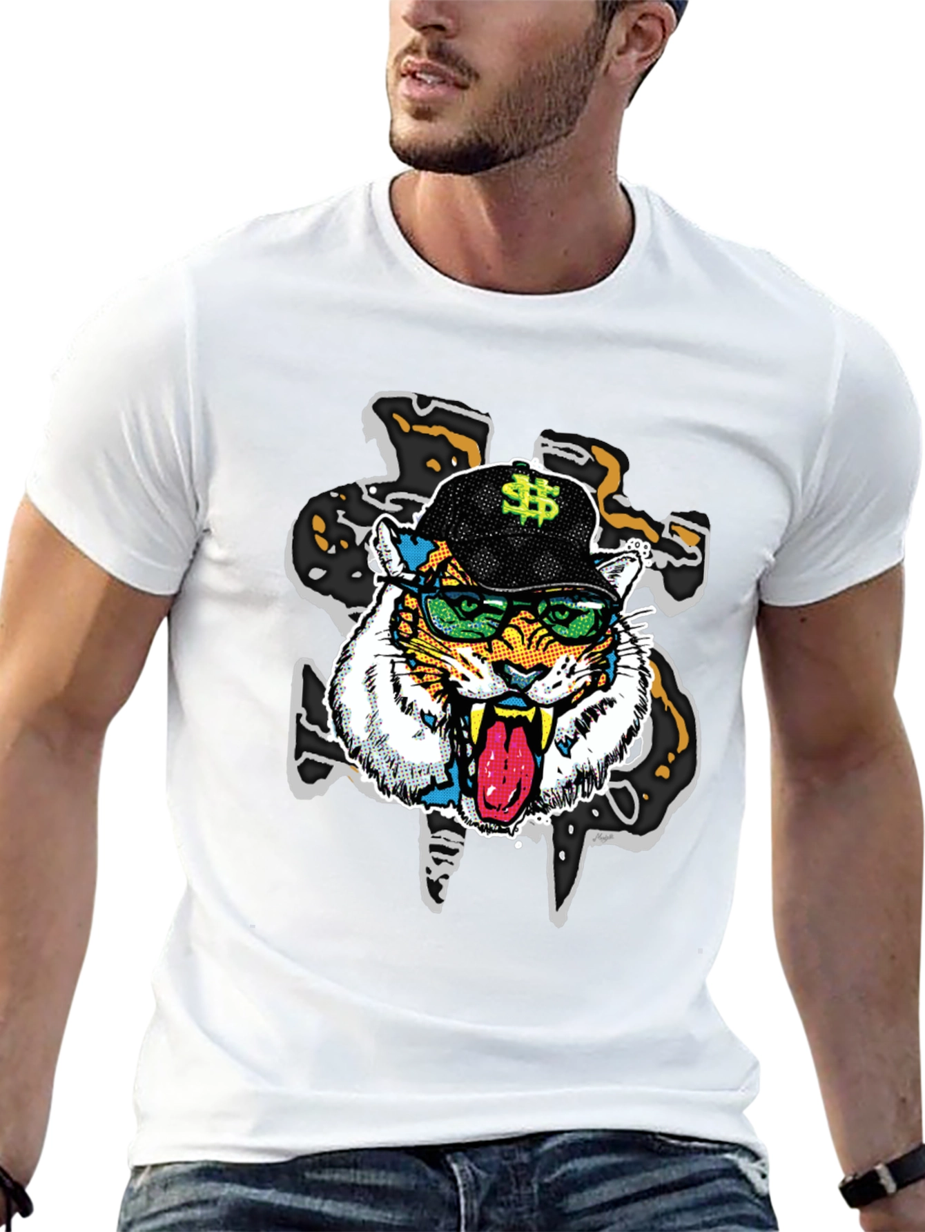 Tiger in Shades Graphic Tee