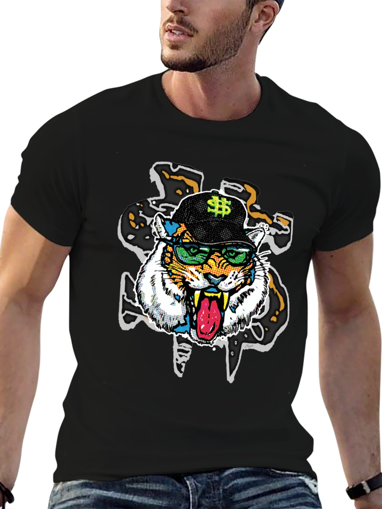 Tiger in Shades Graphic Tee