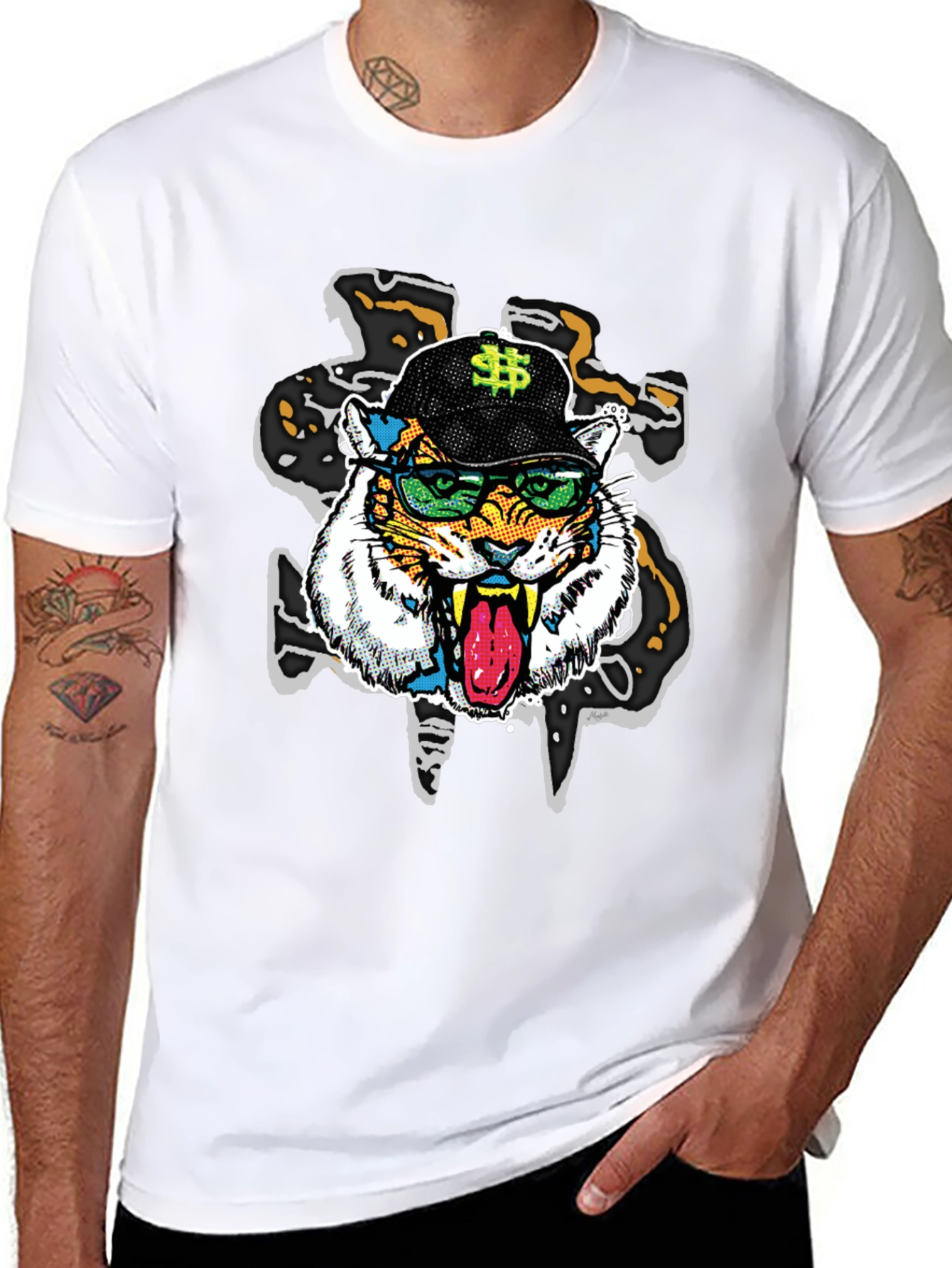 Tiger in Shades Graphic Tee
