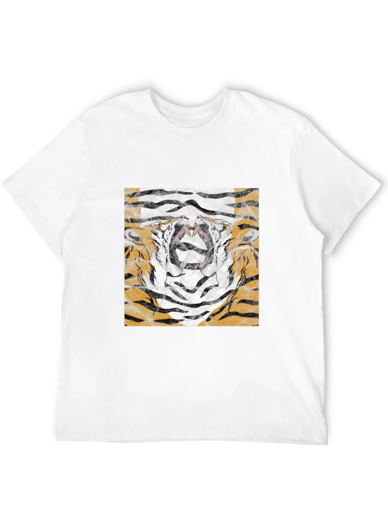 Tiger Face Graphic Black T-Shirt