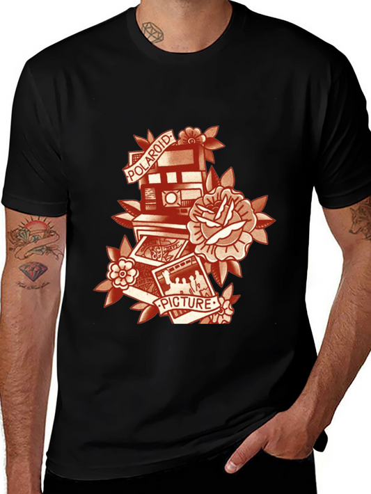 Vintage Camera Graphic Tee - Polaroid Picture