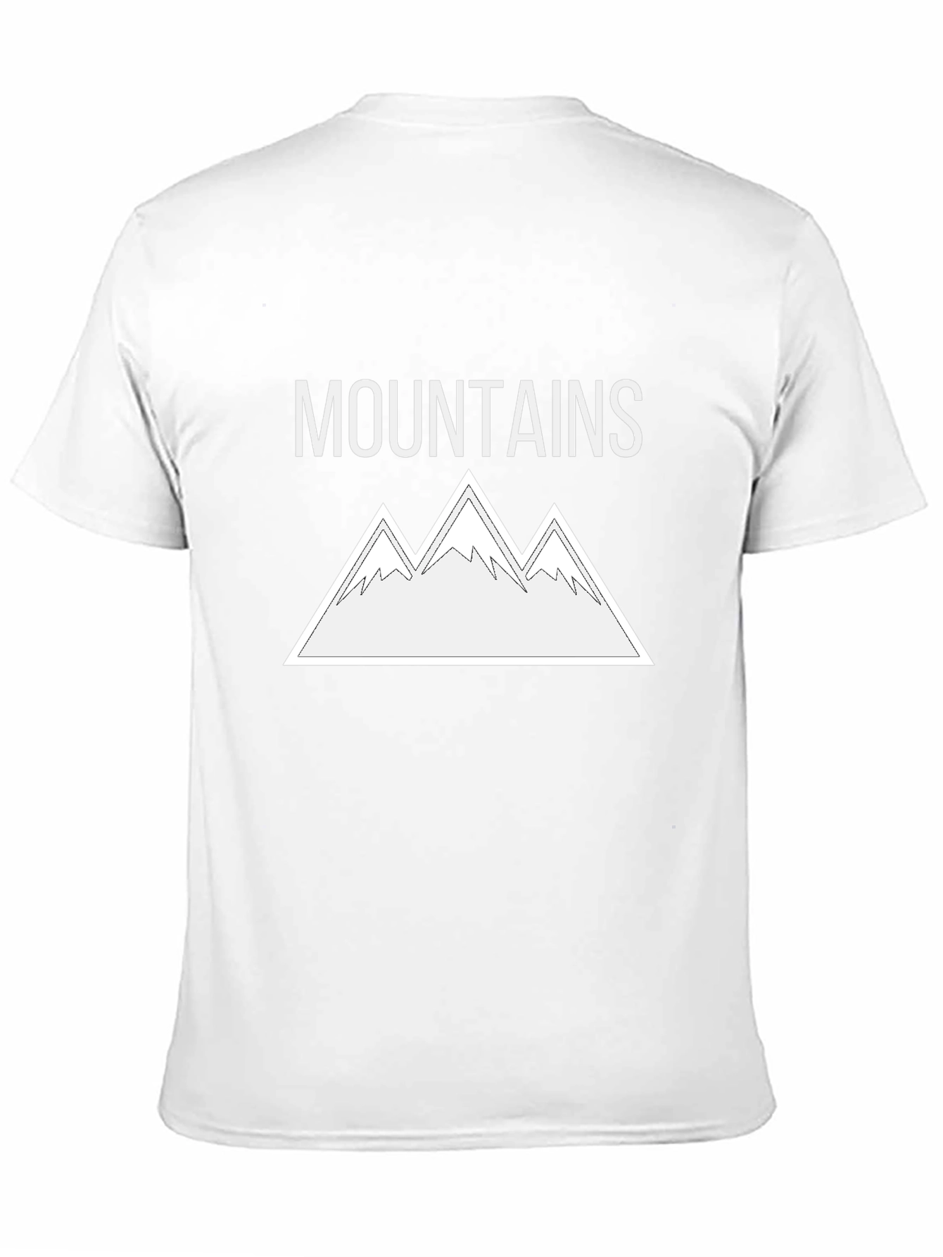 Mountains Graphic Tee - Stylish Black Cotton T-Shirt