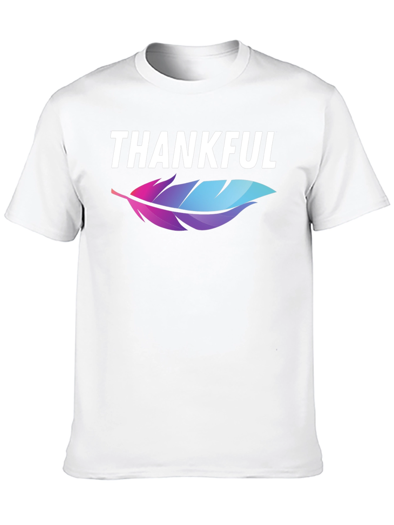 Thankful Feather Graphic T-Shirt