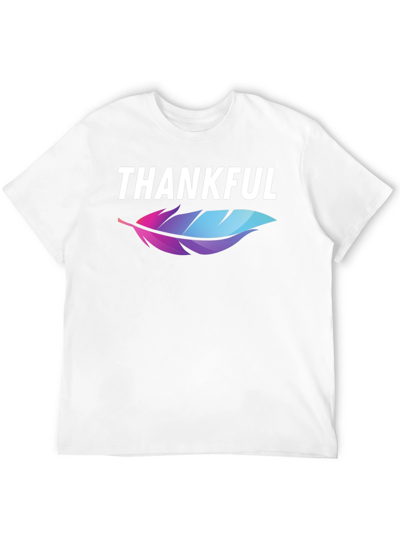 Thankful Feather Graphic T-Shirt