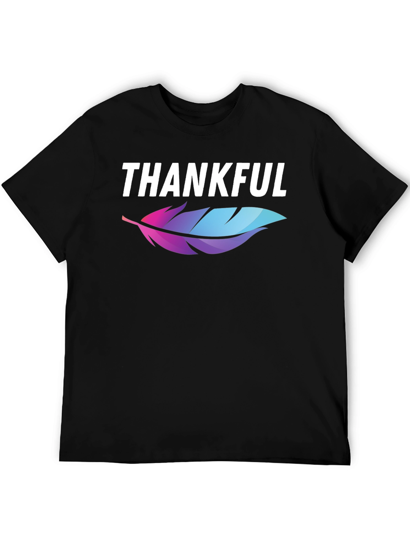 Thankful Feather Graphic T-Shirt