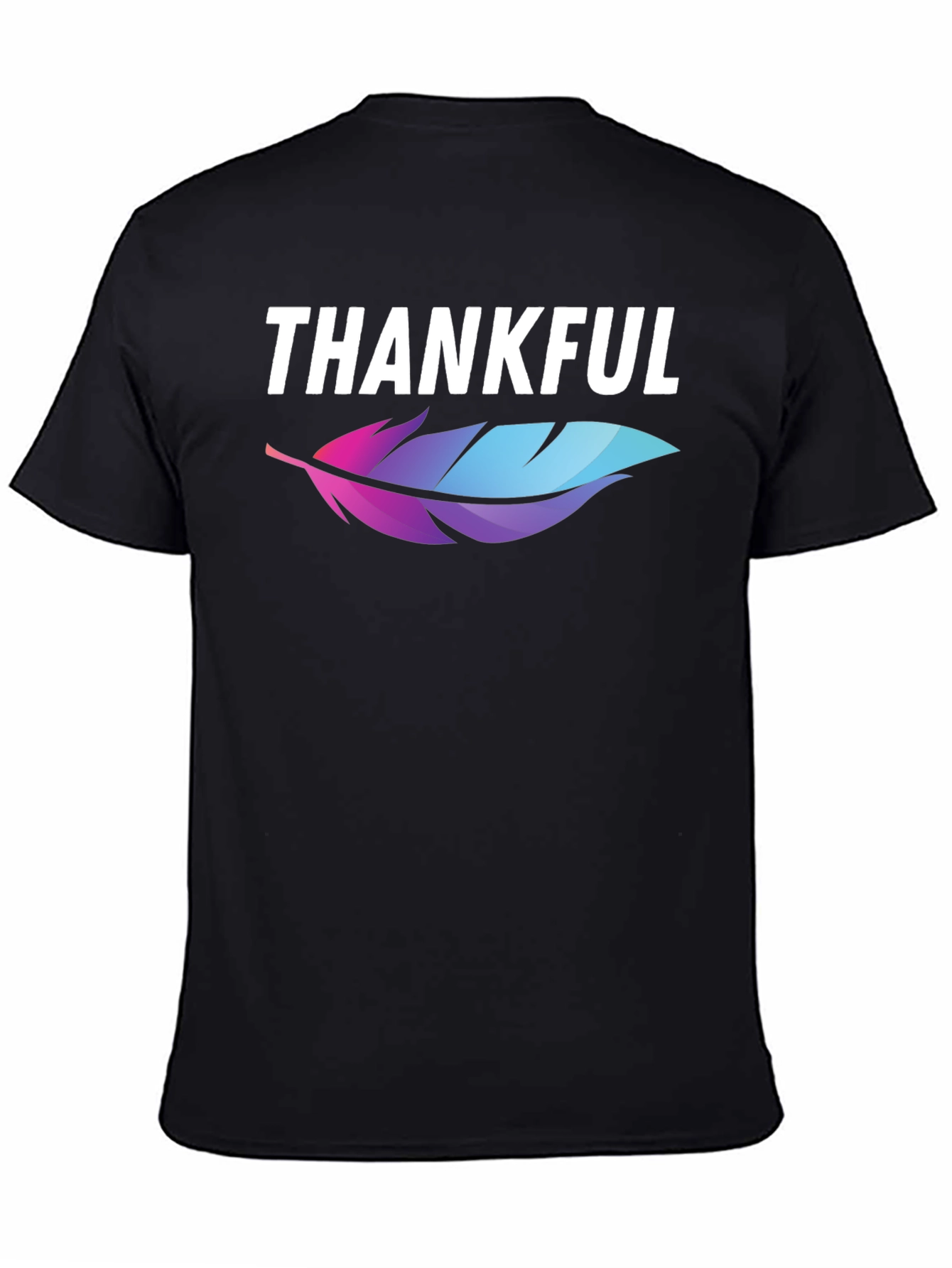 Thankful Feather Graphic T-Shirt