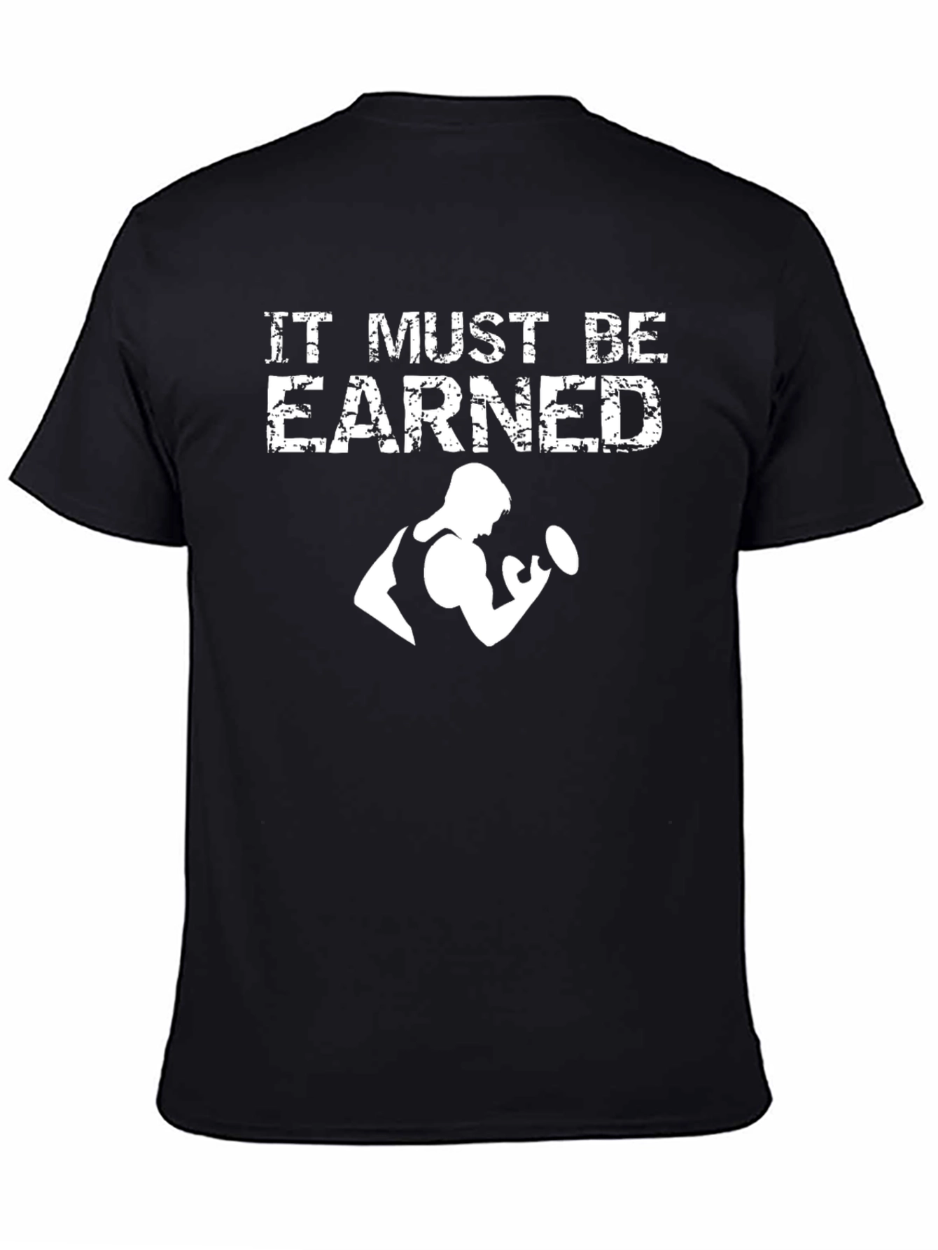 Earned Fitness Graphic Tee - Black