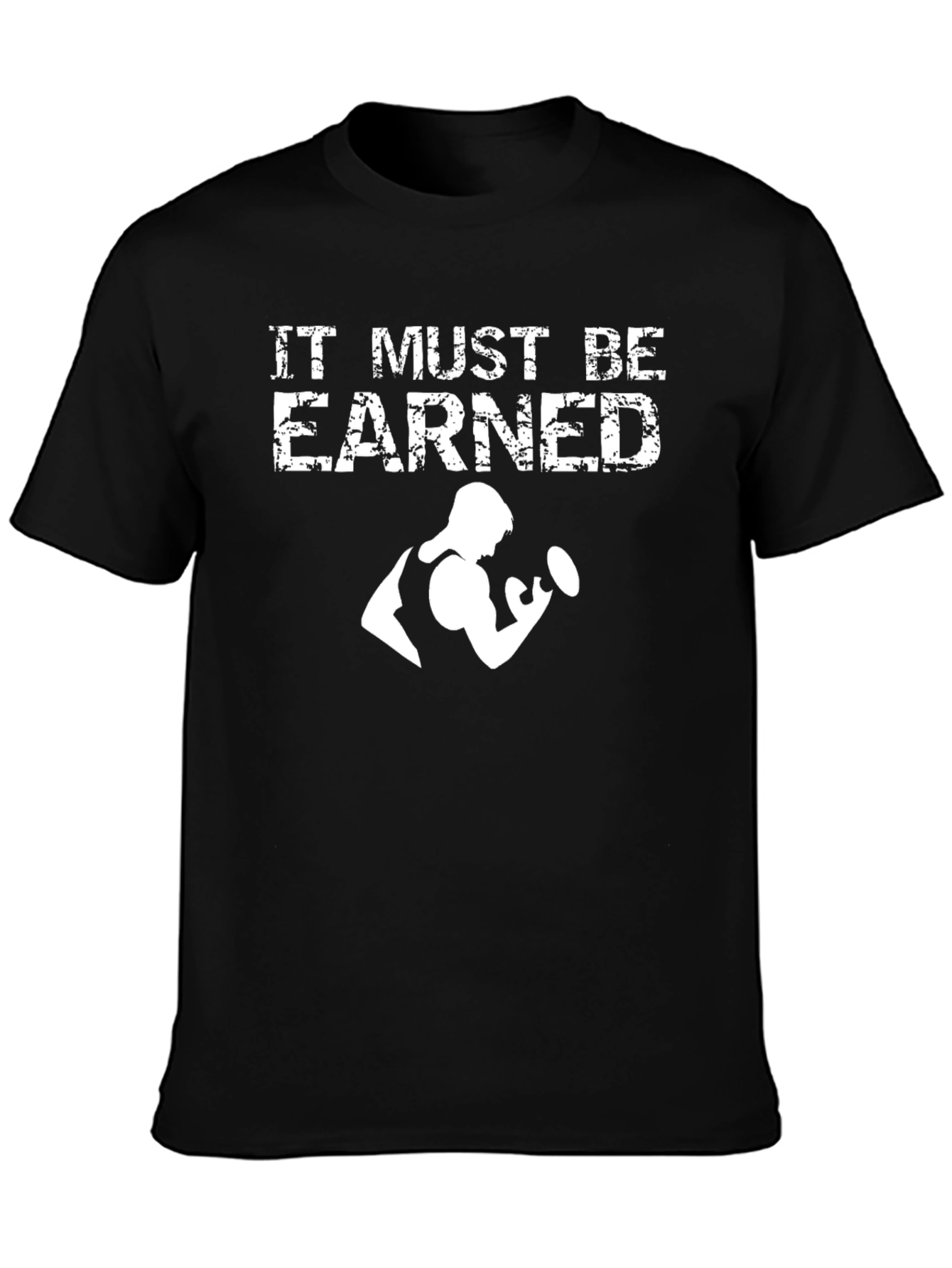 Earned Fitness Graphic Tee - Black