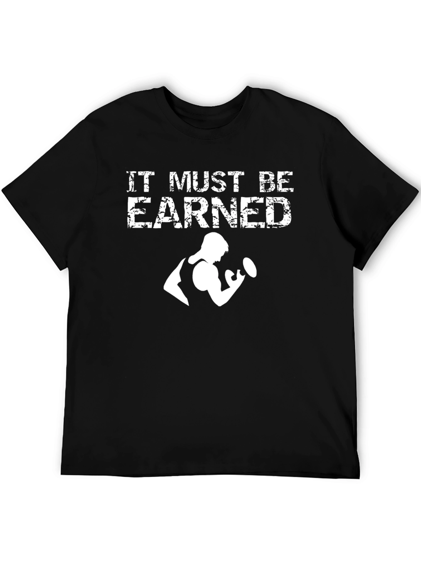 Earned Fitness Graphic Tee - Black