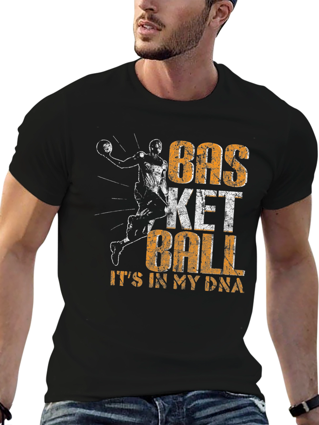 Basketball DNA T-Shirt - Sports Fan Apparel