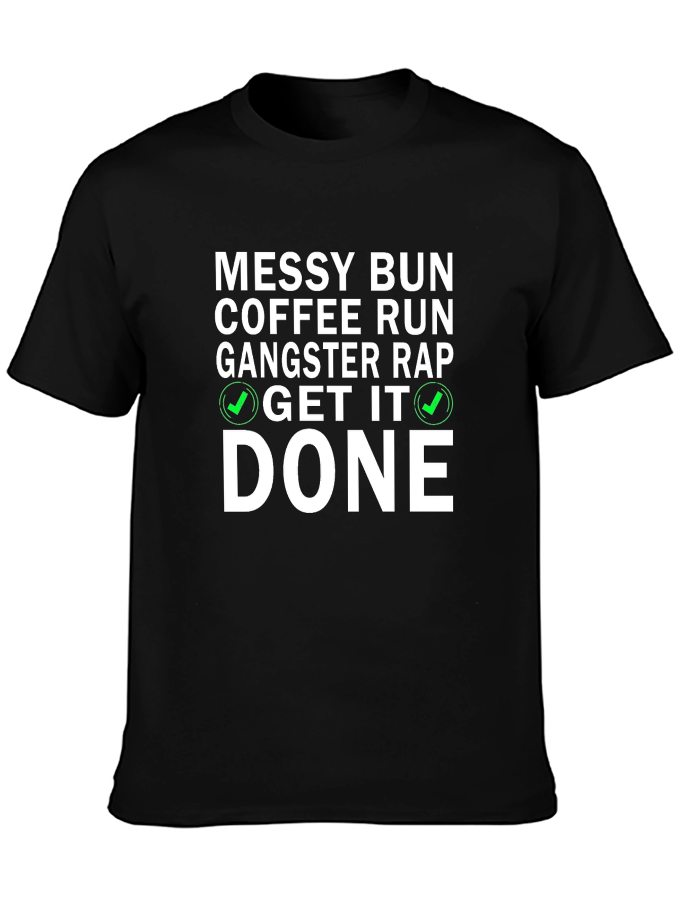 Messy Bun Coffee Run Graphic Tee