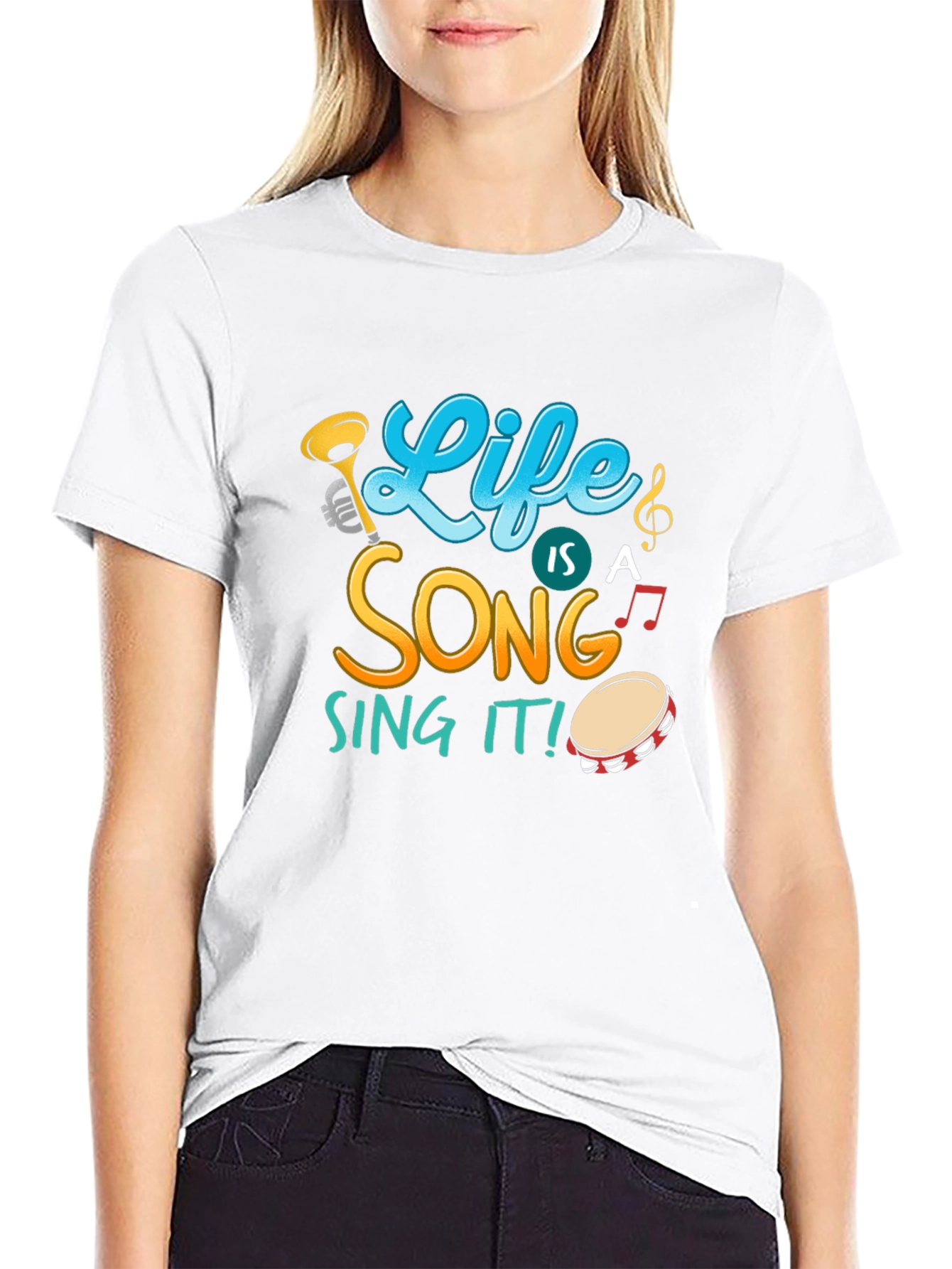 Life Is A Song Black T-Shirt