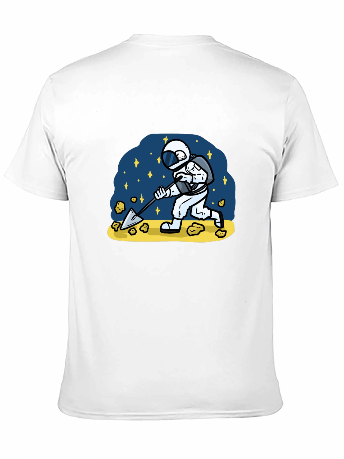 Astronaut Mining T-Shirt - Space Adventure Tee