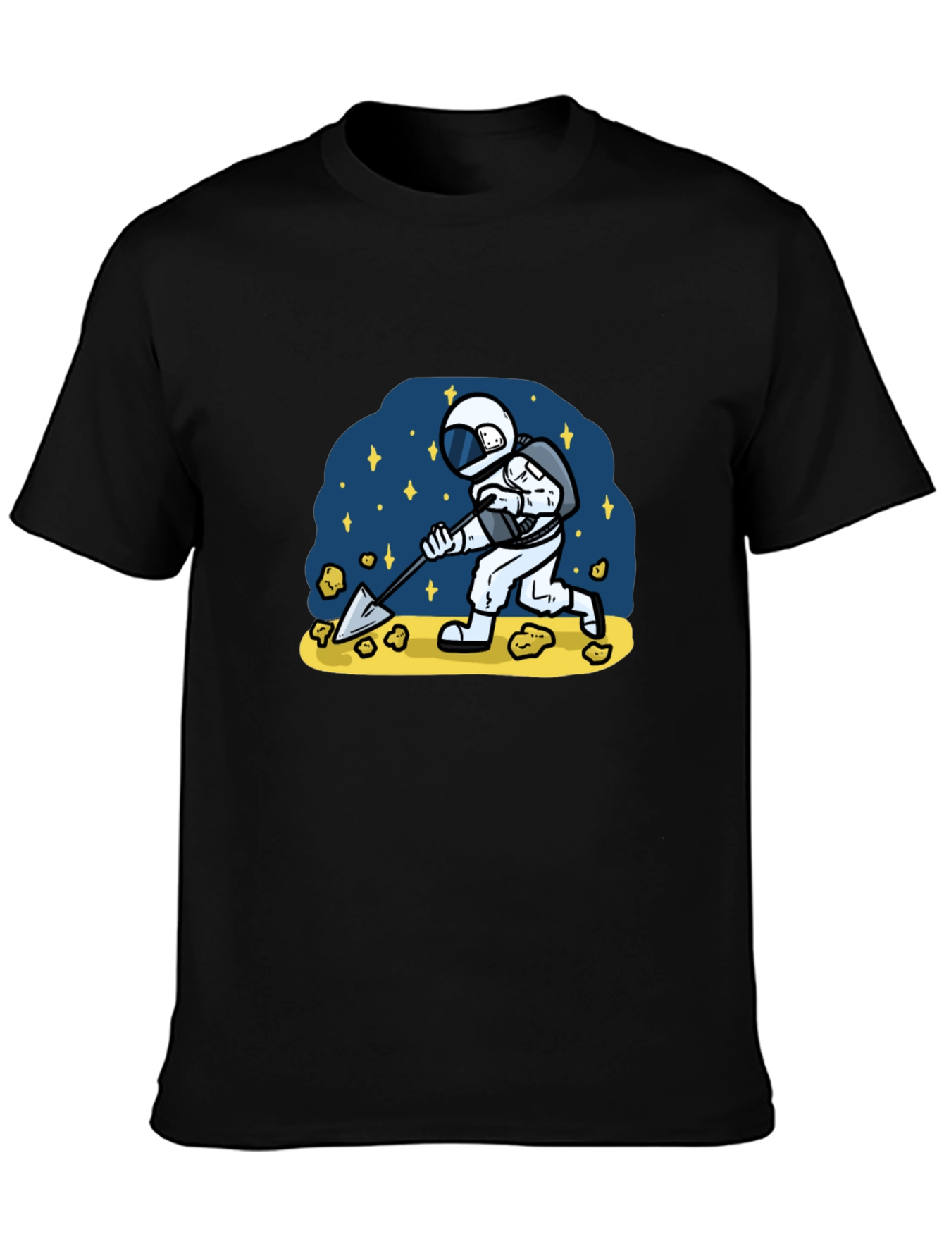 Astronaut Mining T-Shirt - Space Adventure Tee