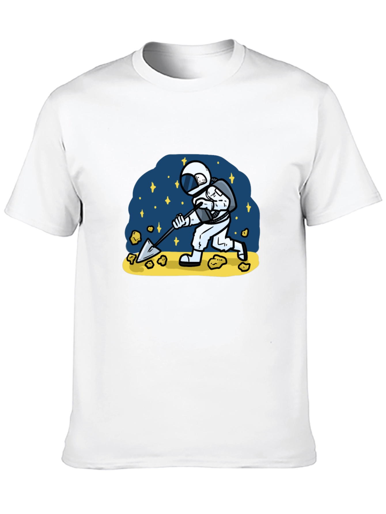 Astronaut Mining T-Shirt - Space Adventure Tee