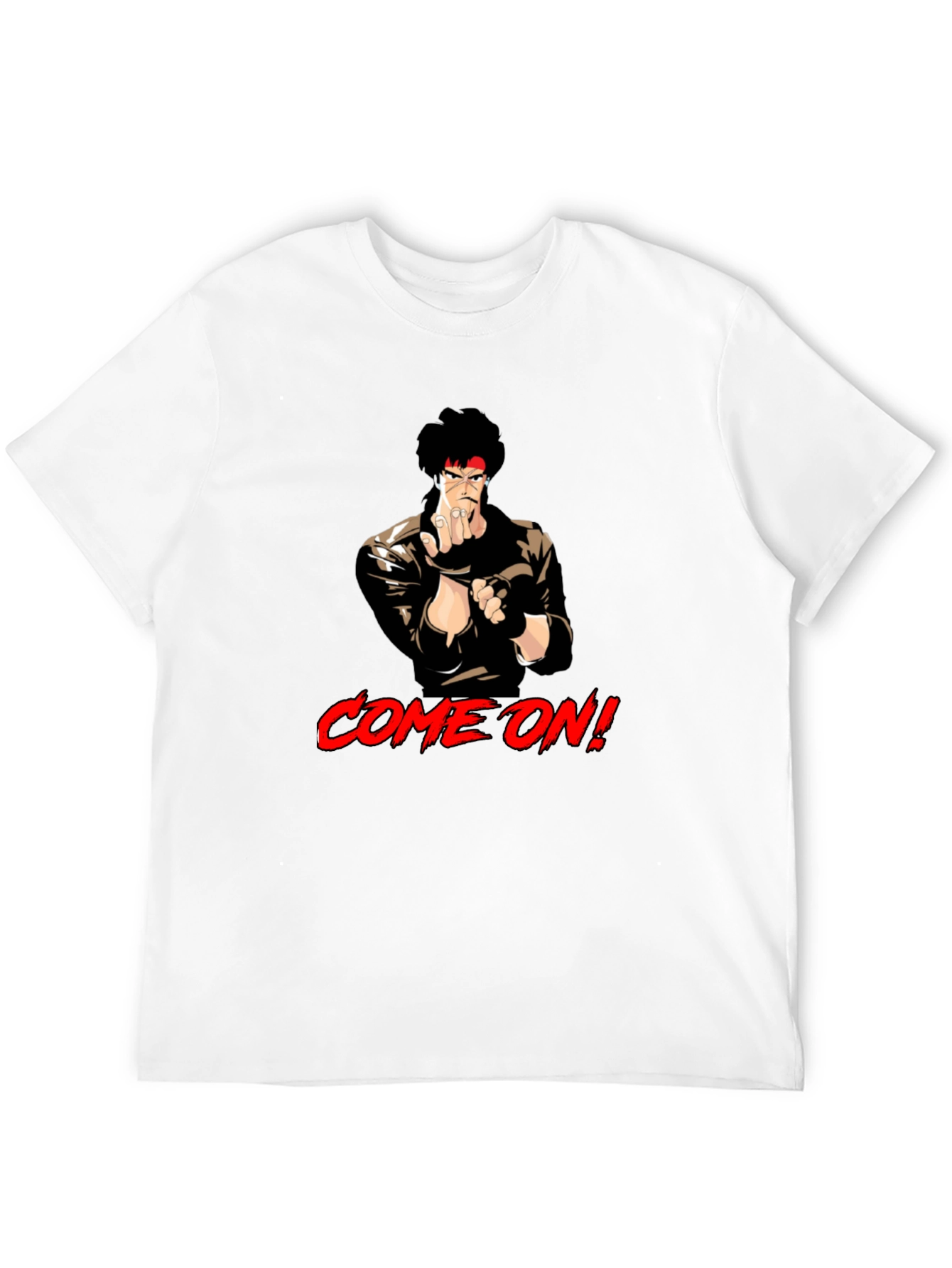 Retro Anime Fighter T-Shirt - Come On!