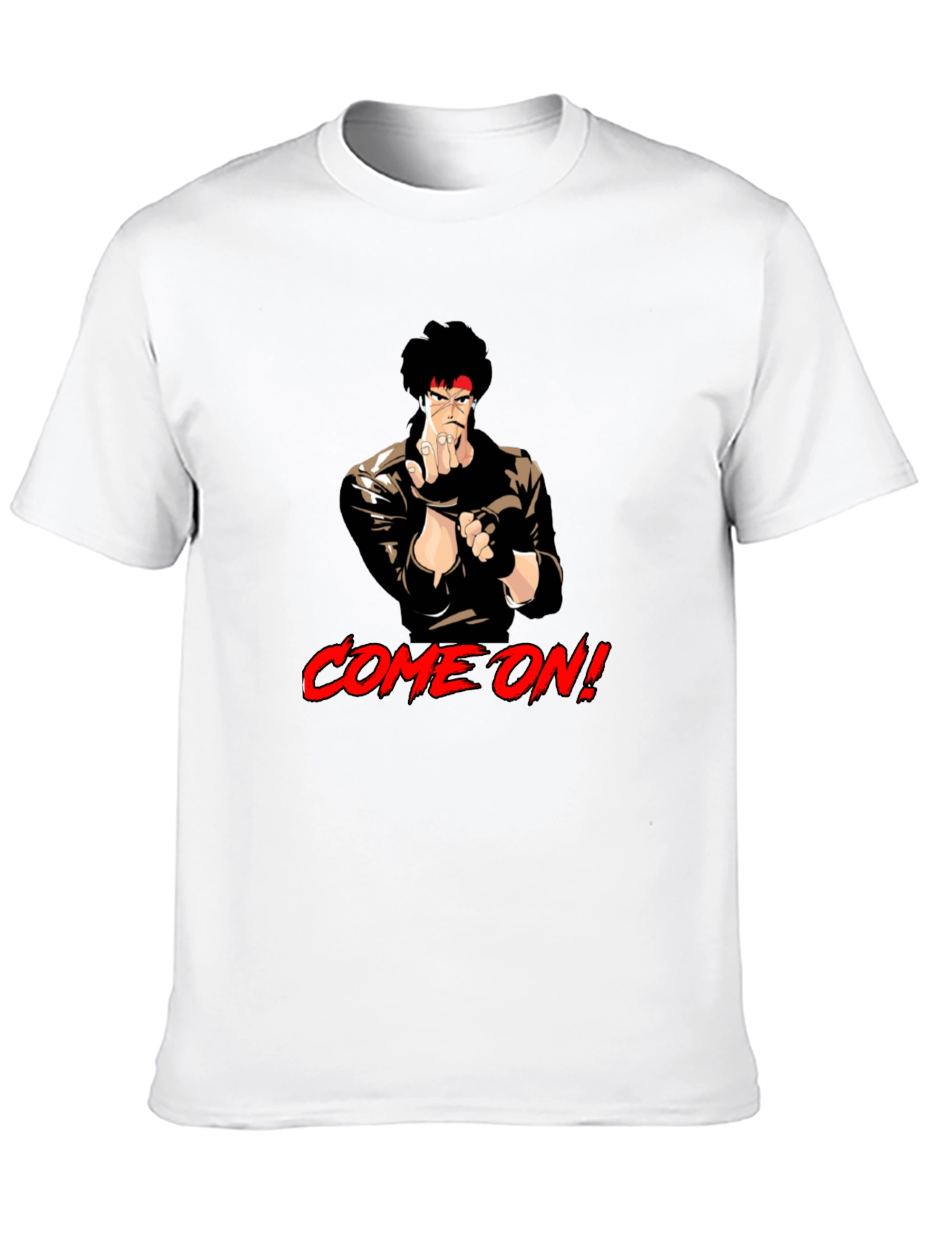 Retro Anime Fighter T-Shirt - Come On!