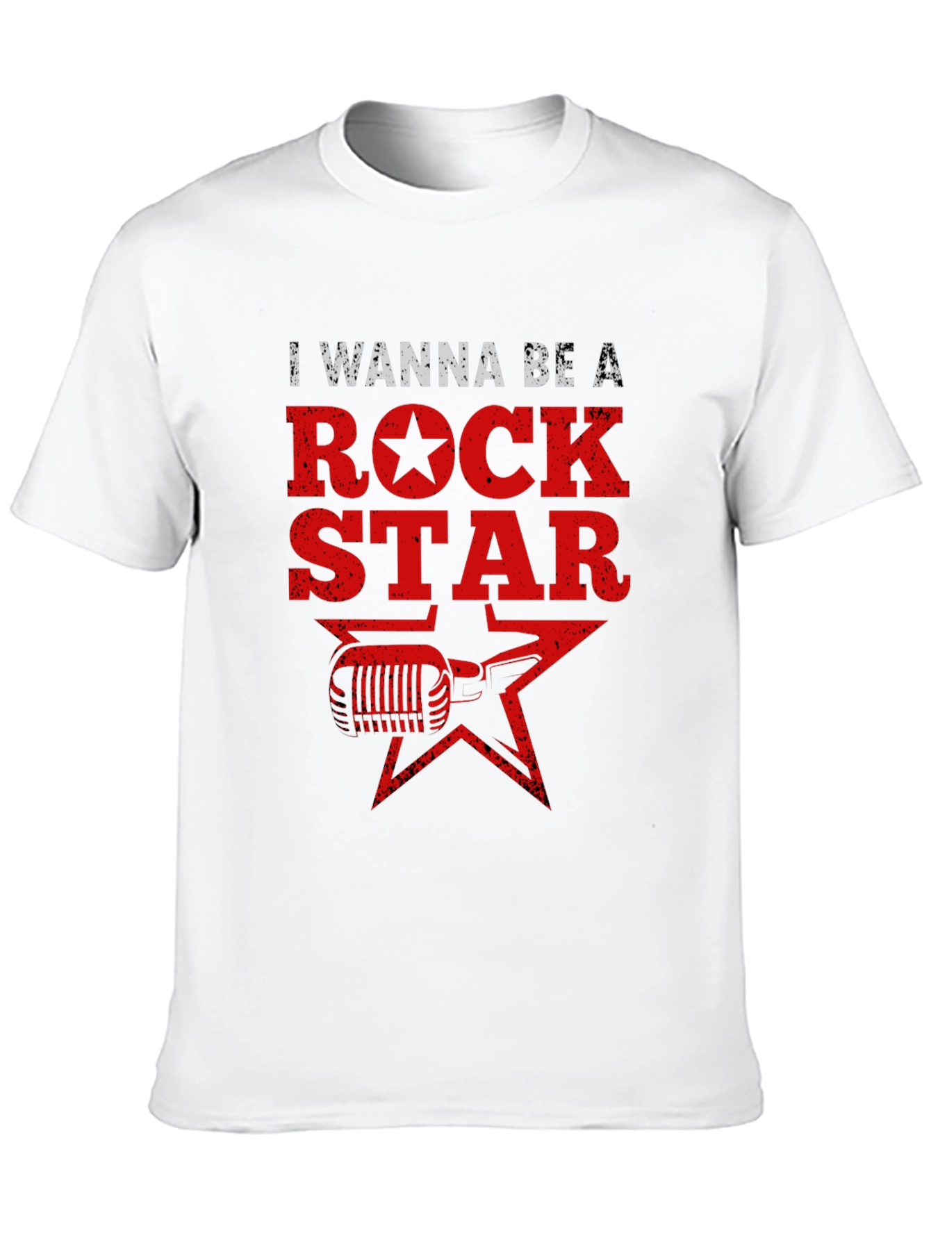 Rock Star Graphic Tee - Black Cotton T-Shirt