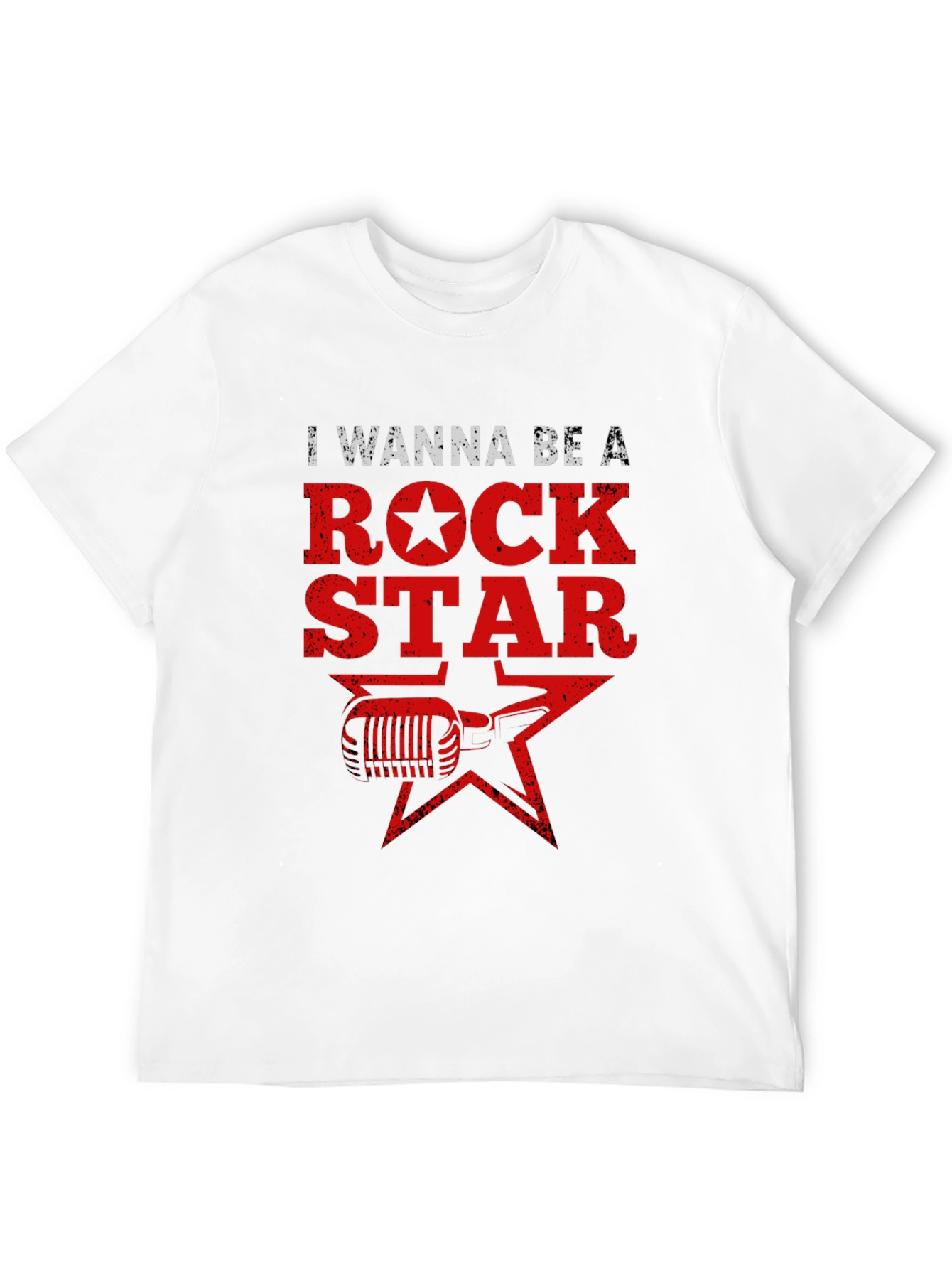 Rock Star Graphic Tee - Black Cotton T-Shirt
