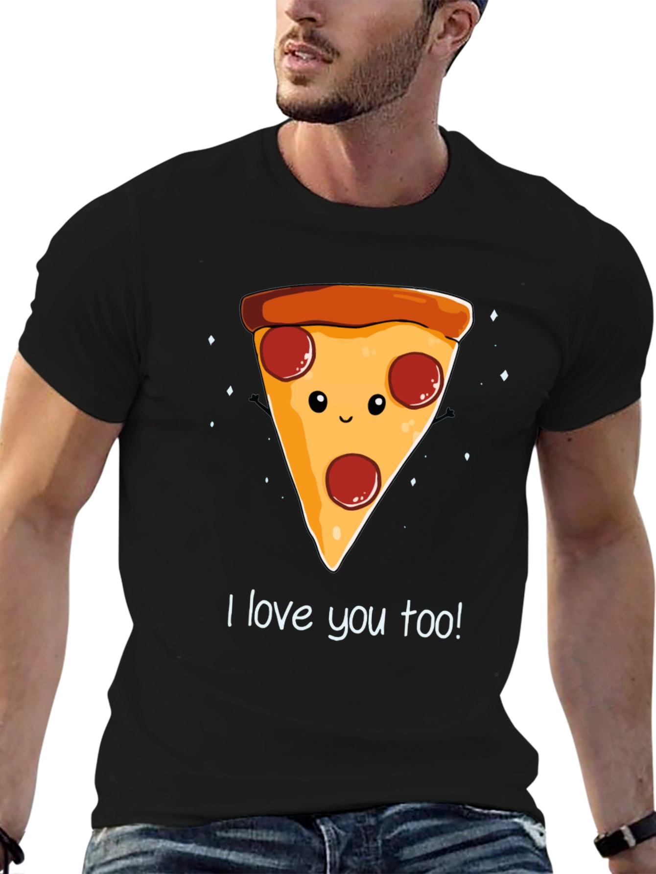 I Love You Too Pizza Graphic Tee
