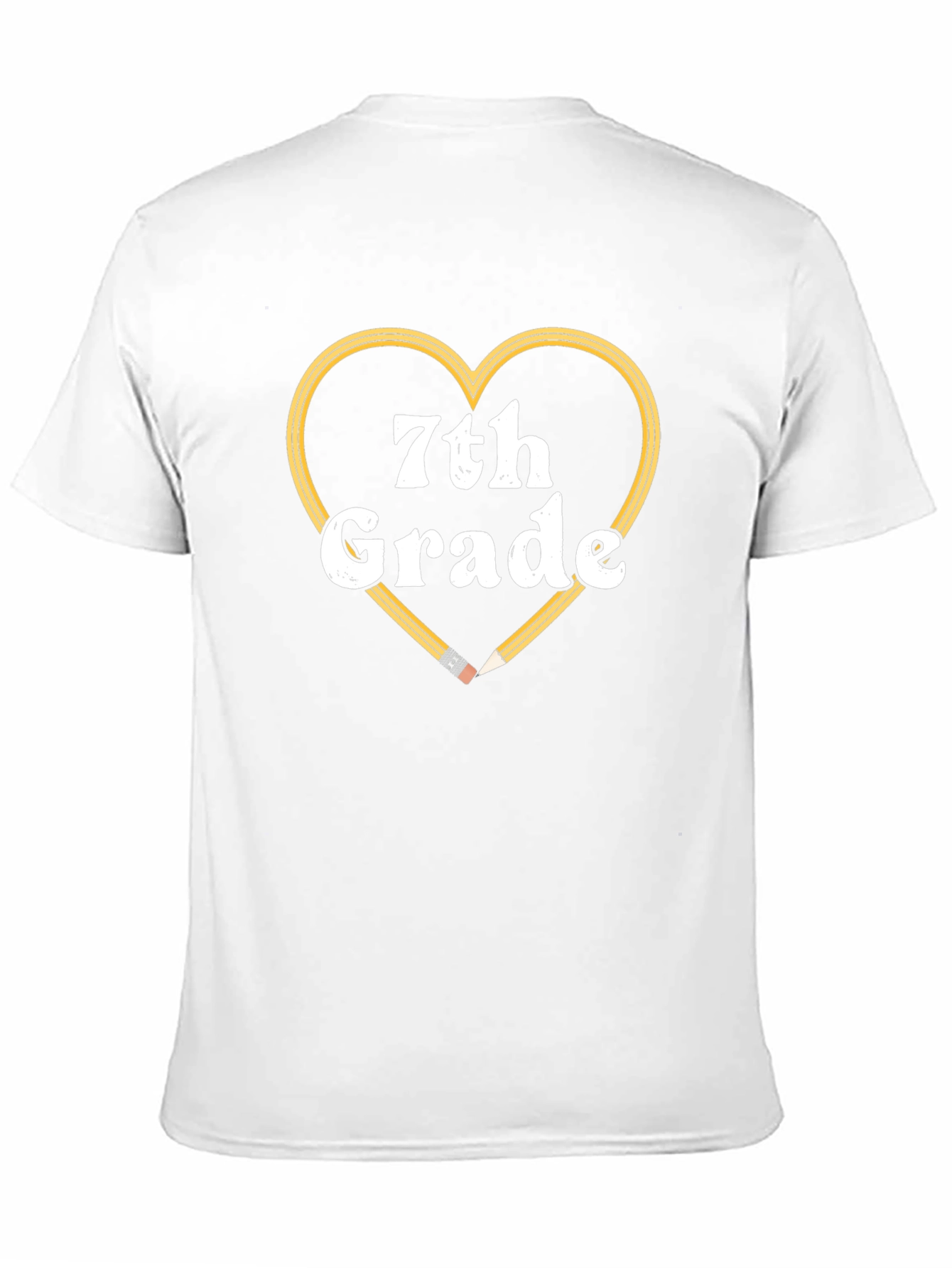 7th Grade Teacher Heart Pencil T-Shirt