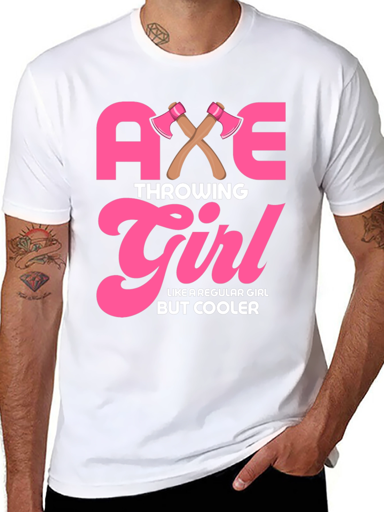 Axe Throwing Girl Graphic T-Shirt