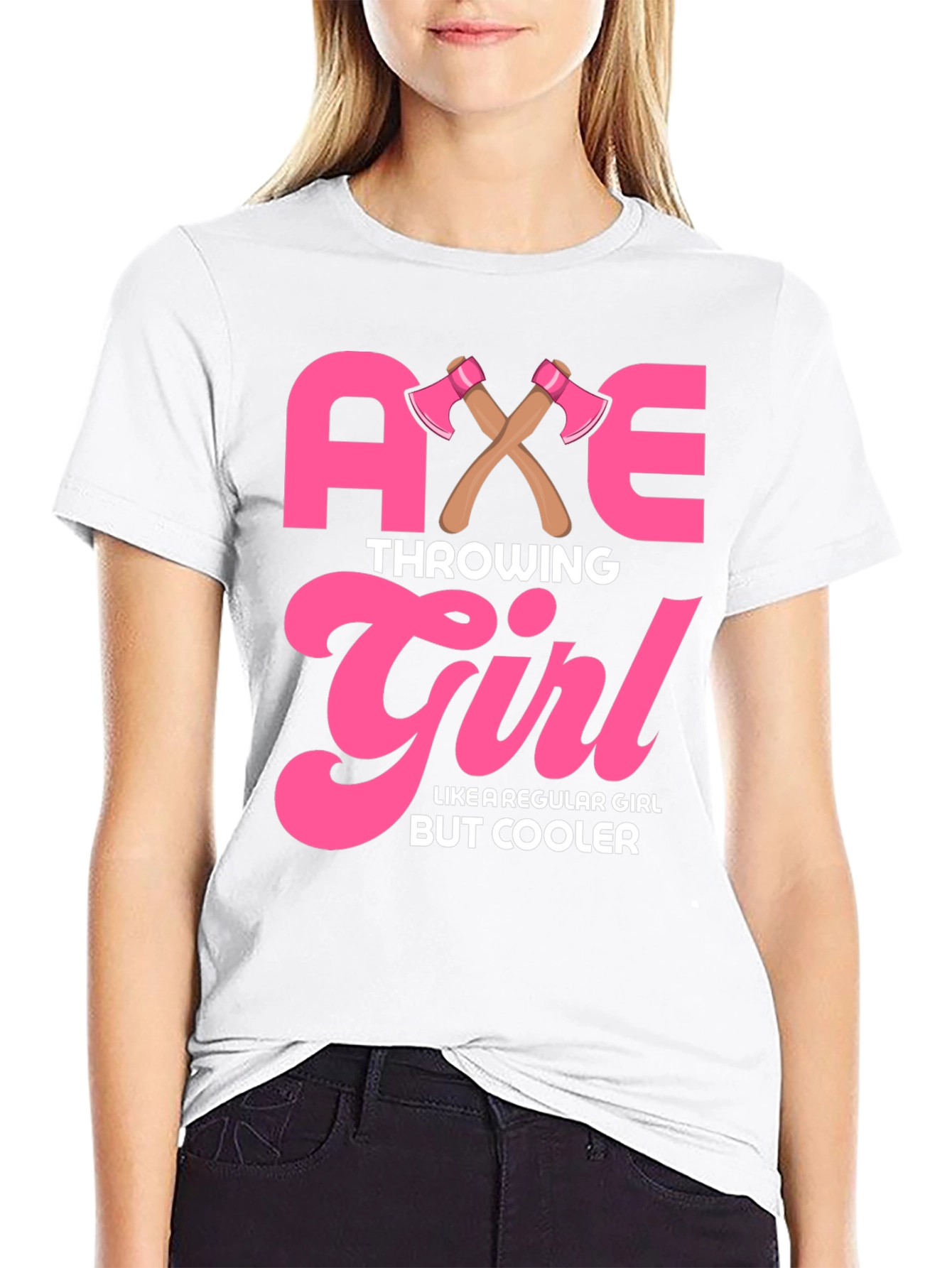 Axe Throwing Girl Graphic T-Shirt