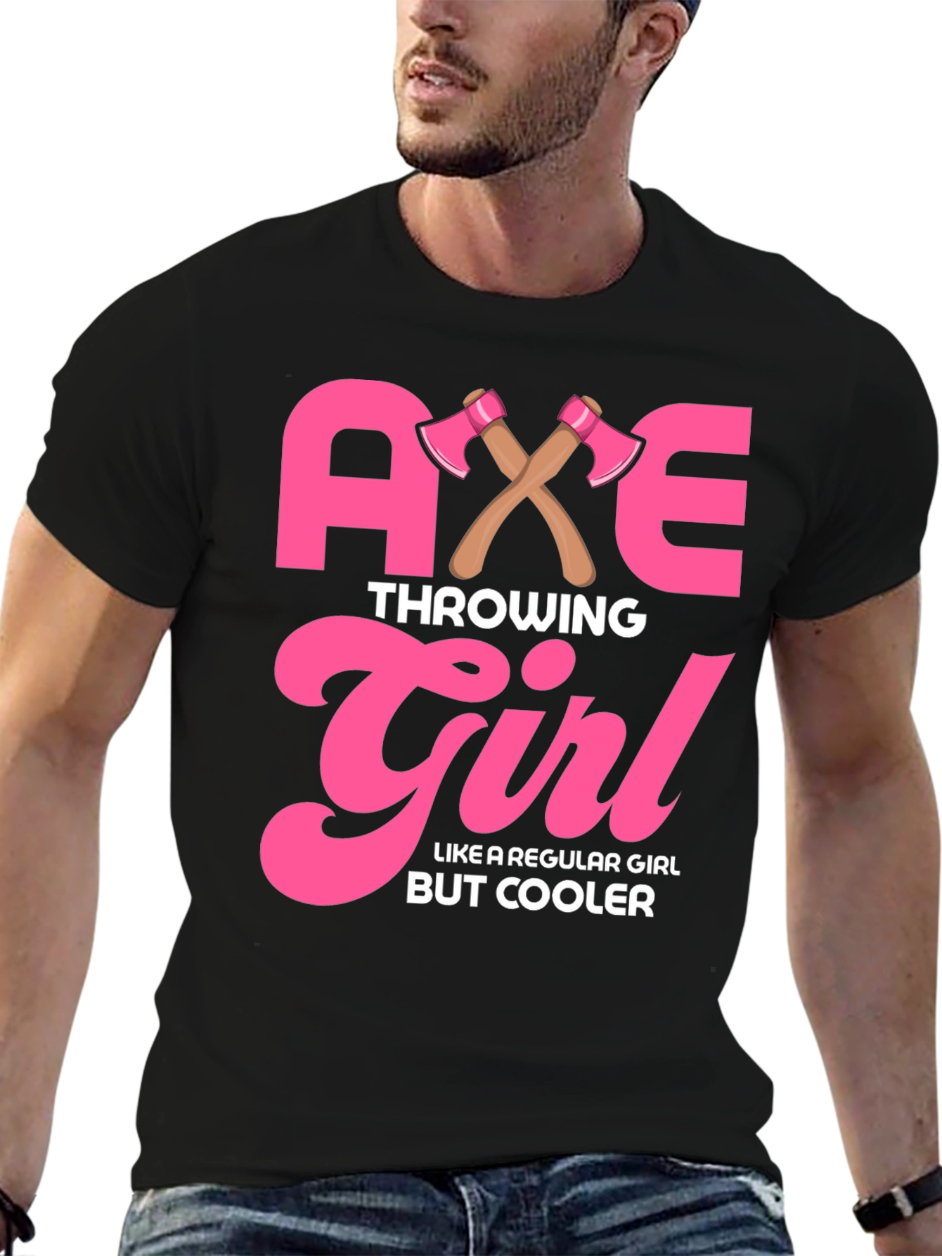 Axe Throwing Girl Graphic T-Shirt