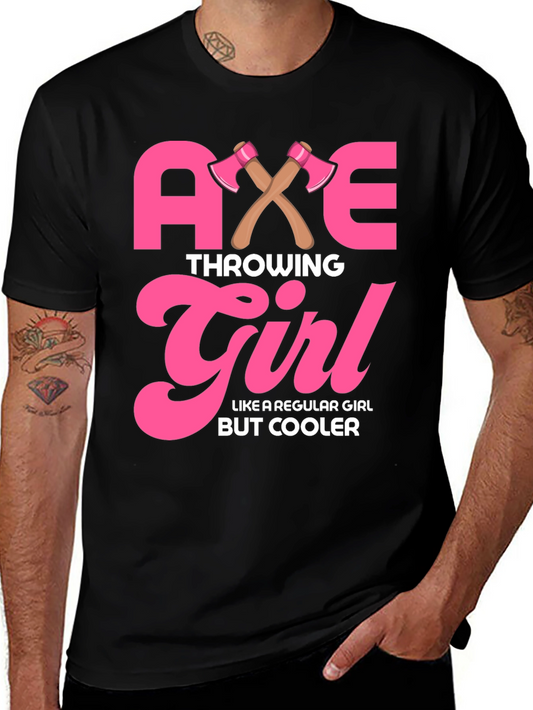 Axe Throwing Girl Graphic T-Shirt