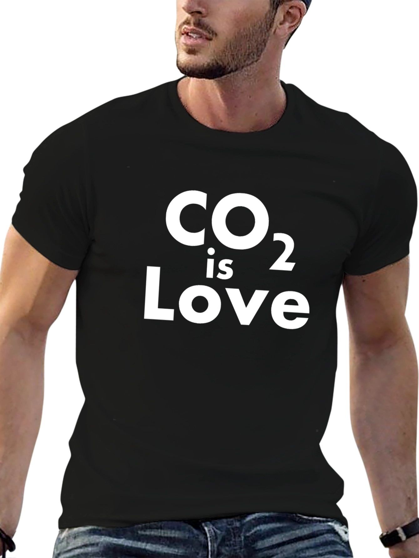 CO2 is Love Graphic Tee - Black T-Shirt