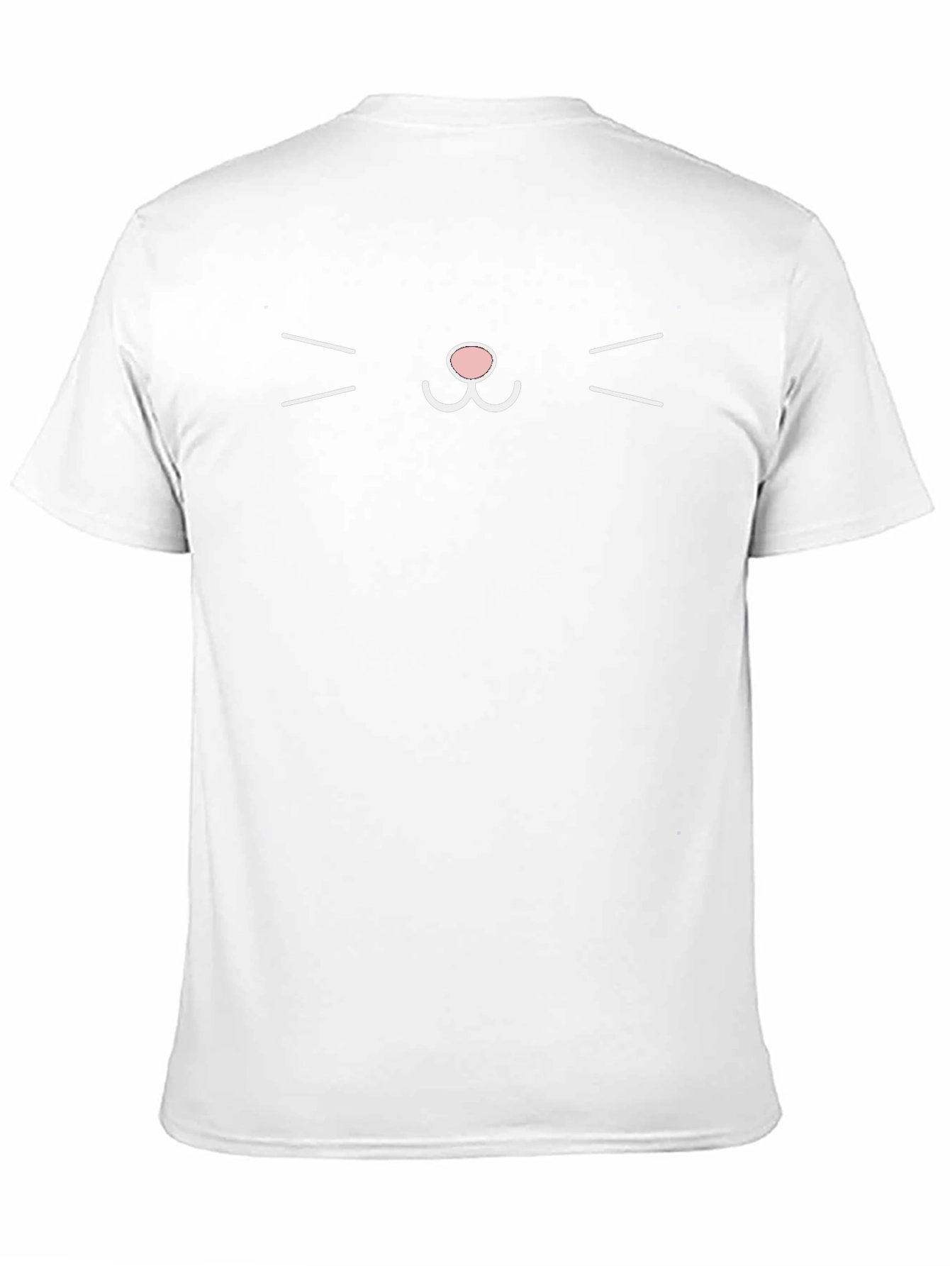 Cute Cat Face Graphic Tee - Black