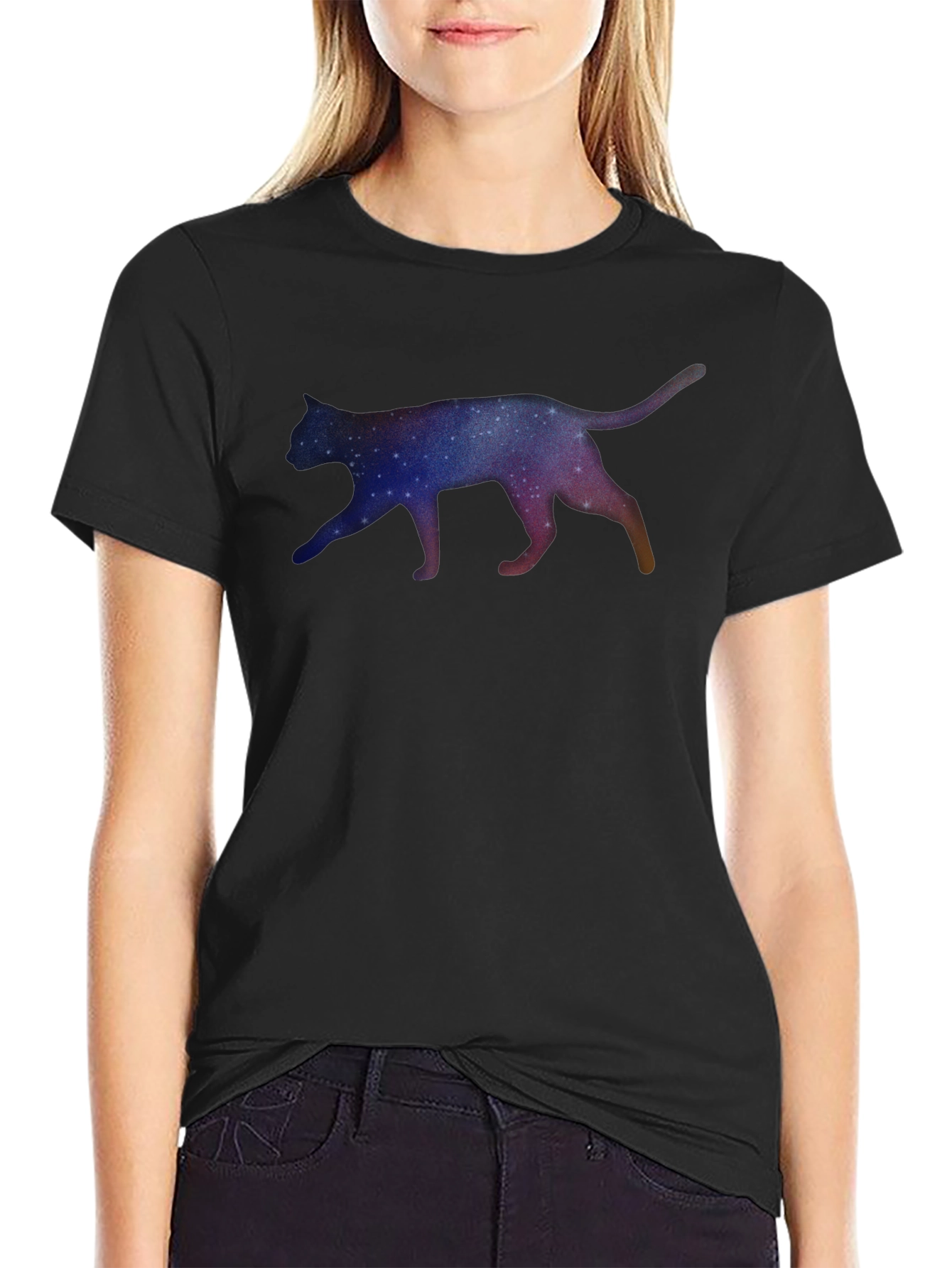 Cosmic Cat Graphic Tee - Unique Unisex T-Shirt