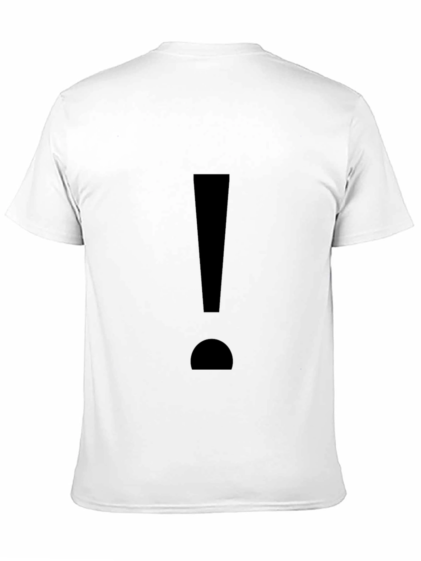 Exclamation Mark Graphic T-Shirt - Black
