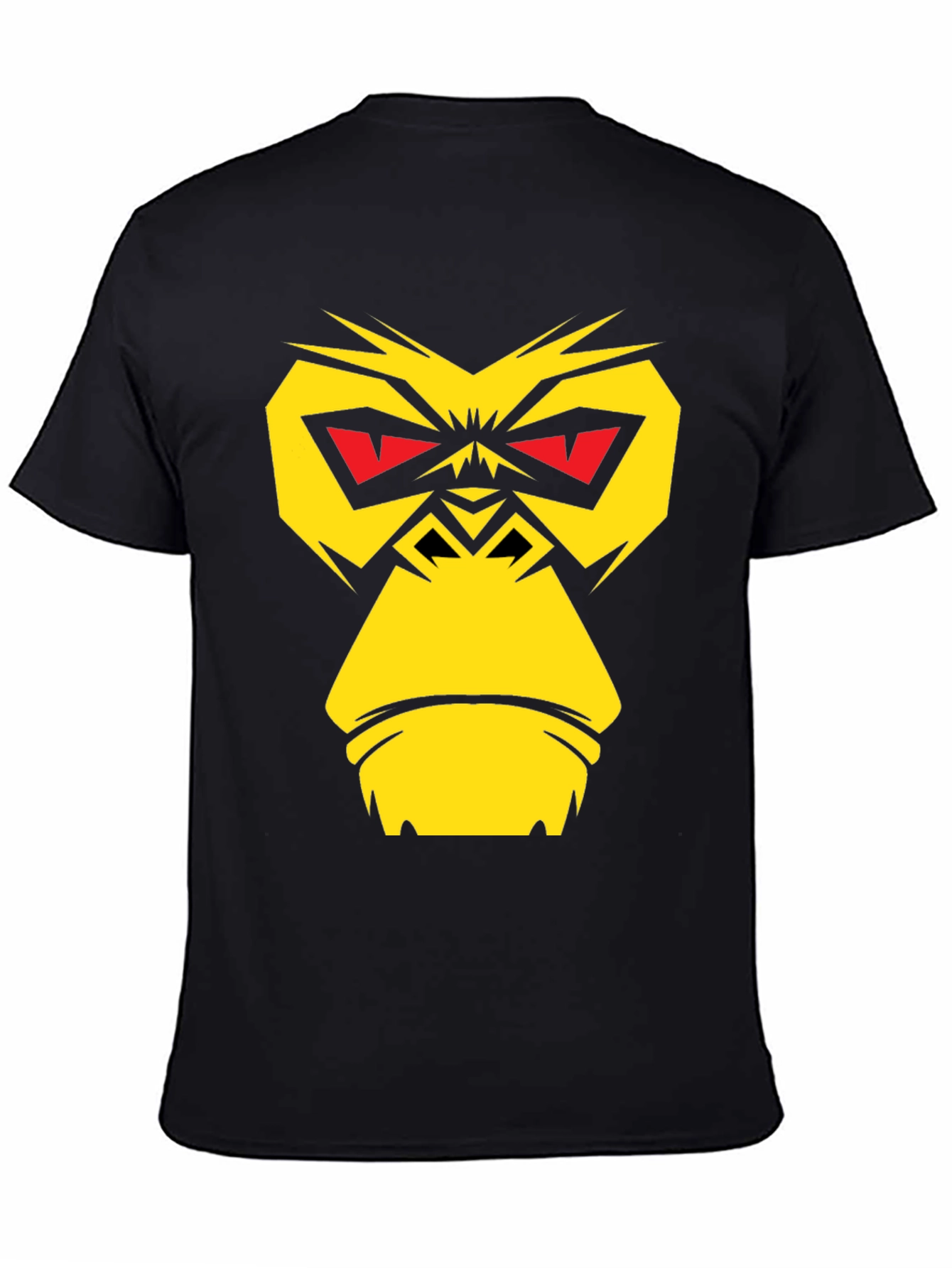 Bold Gorilla Graphic Tee - Black Cotton Blend