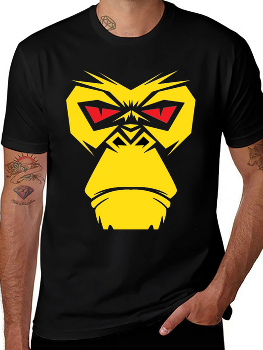 Bold Gorilla Graphic Tee - Black Cotton Blend