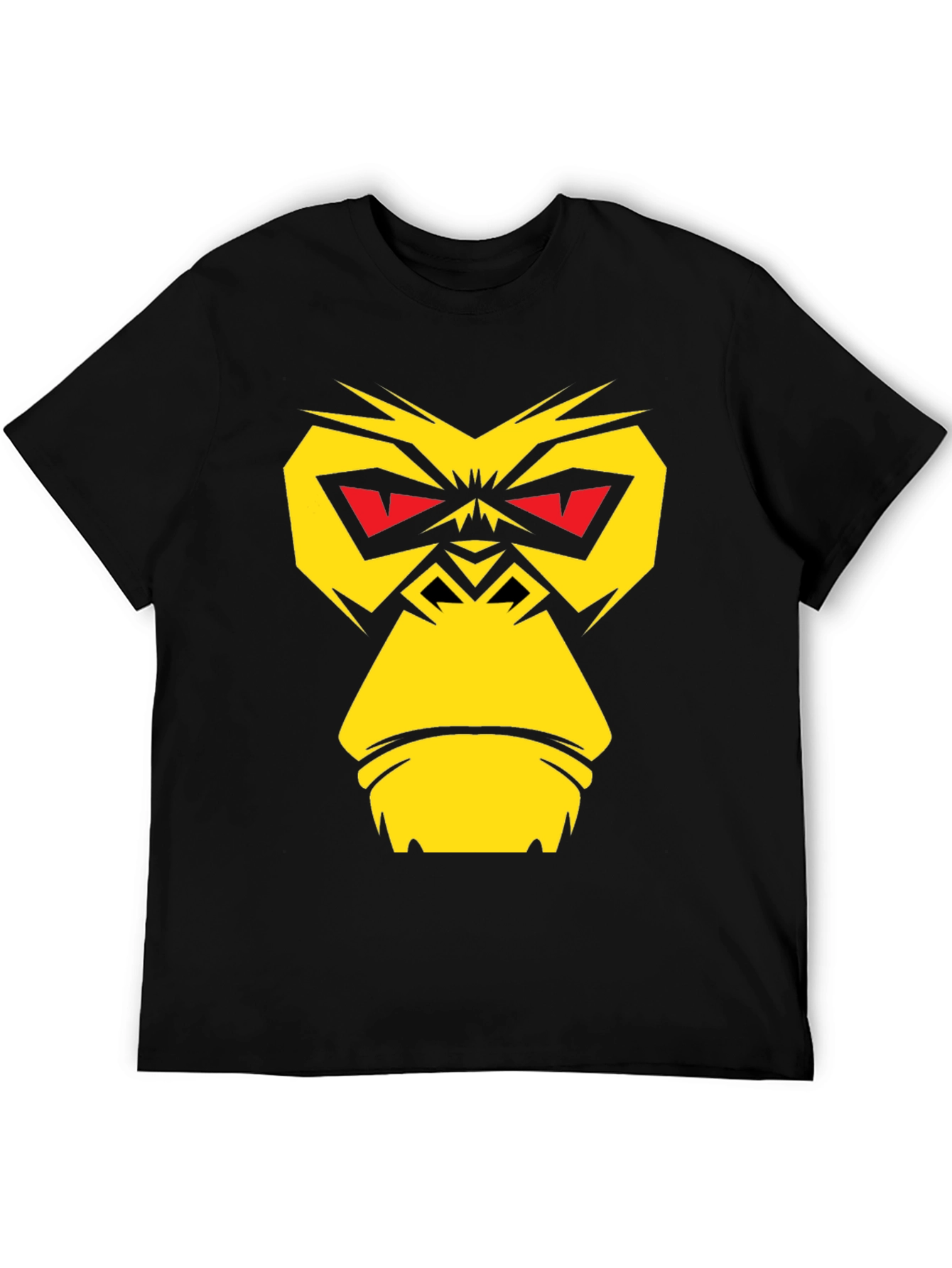 Bold Gorilla Graphic Tee - Black Cotton Blend