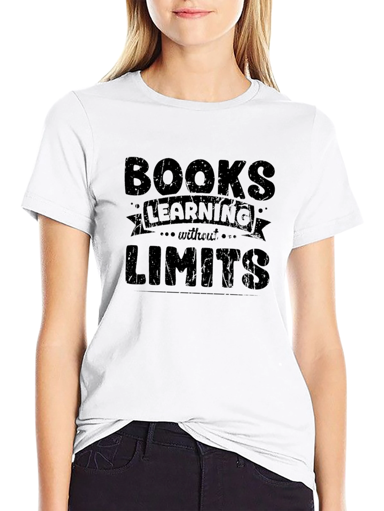 Books Learning Without Limits Black Tee