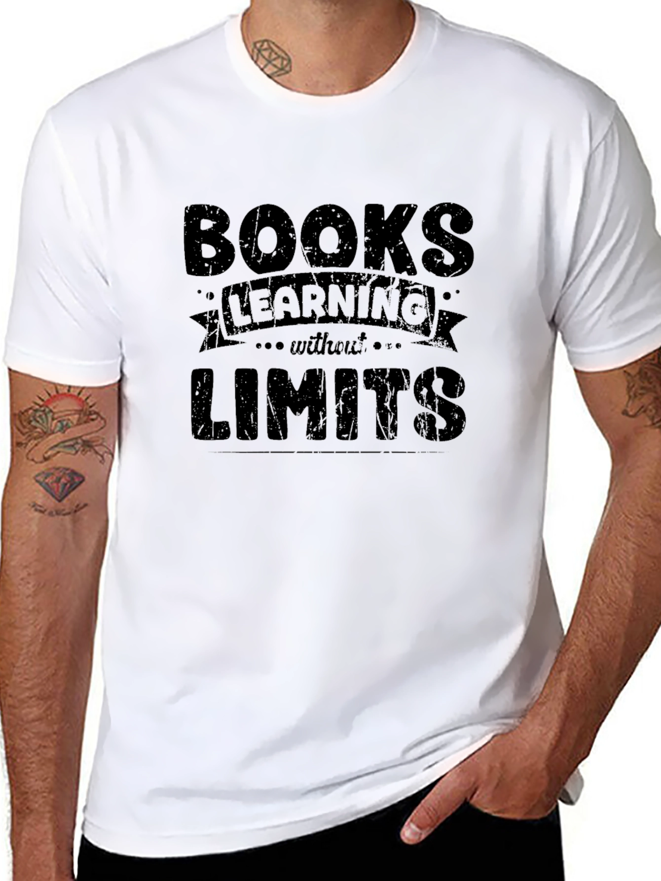 Books Learning Without Limits Black Tee