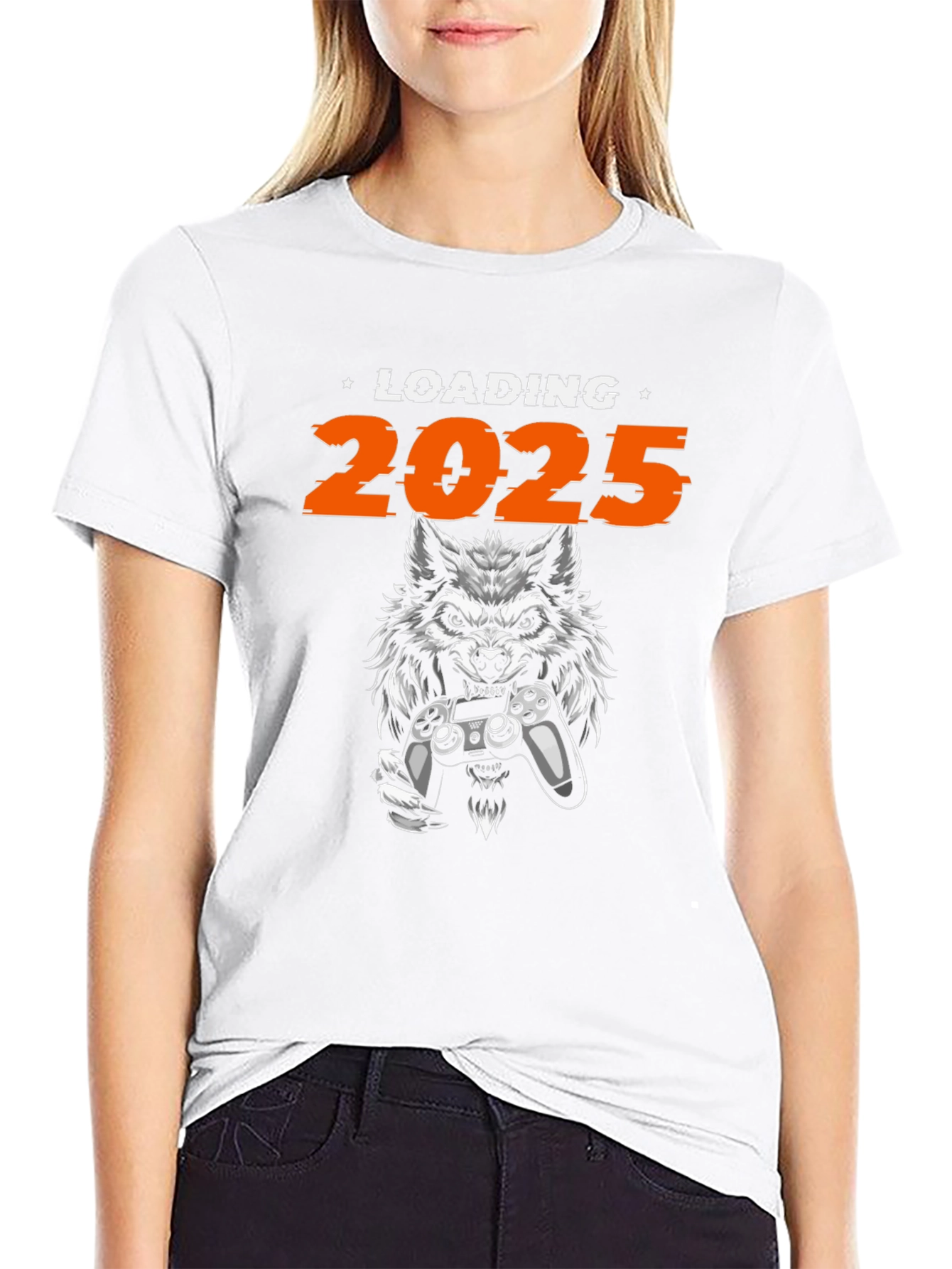 Loading 2025 Wolf Gamer Black T-Shirt