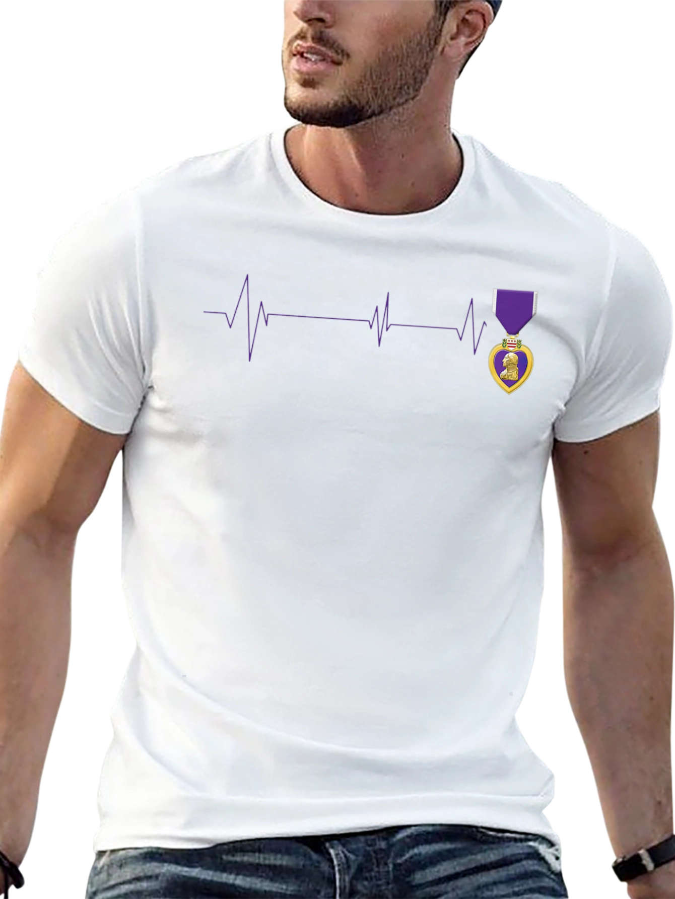 Purple Heart Beat T-Shirt